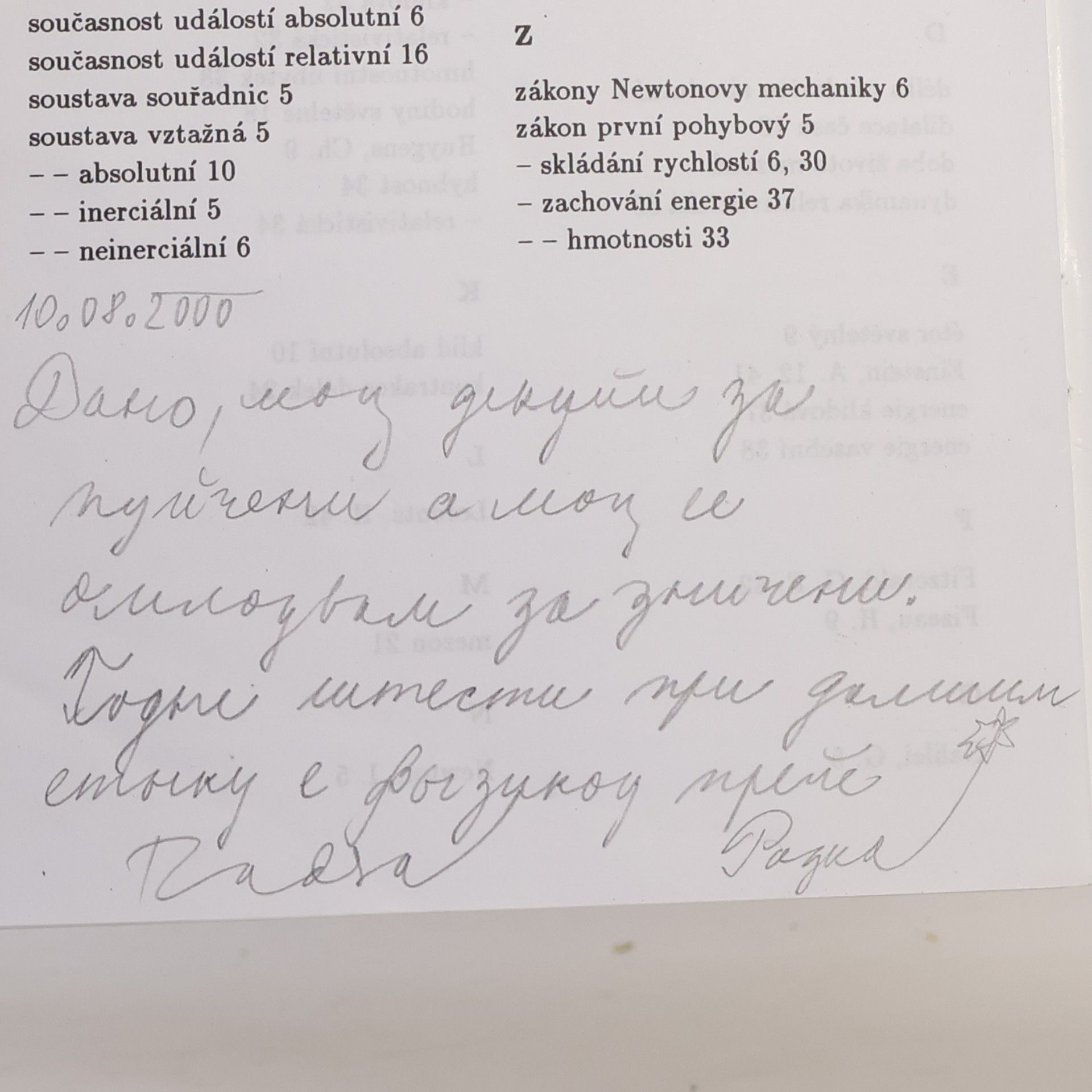 Karel Bartuška Fyzika pro gymnázia. Speciální teorie relativity