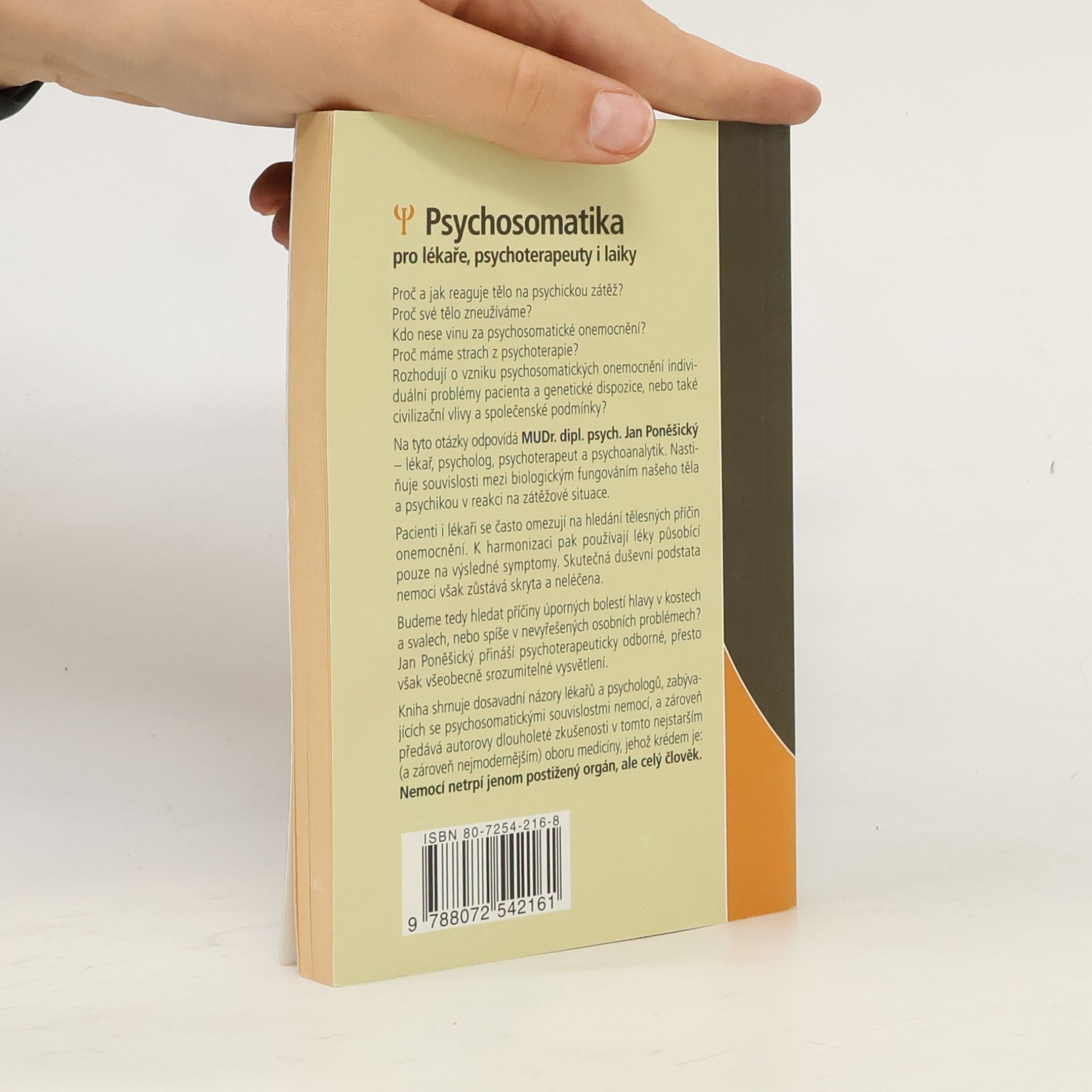 Jan Poněšický Psychosomatika pro lékaře, psychoterapeuty i laiky