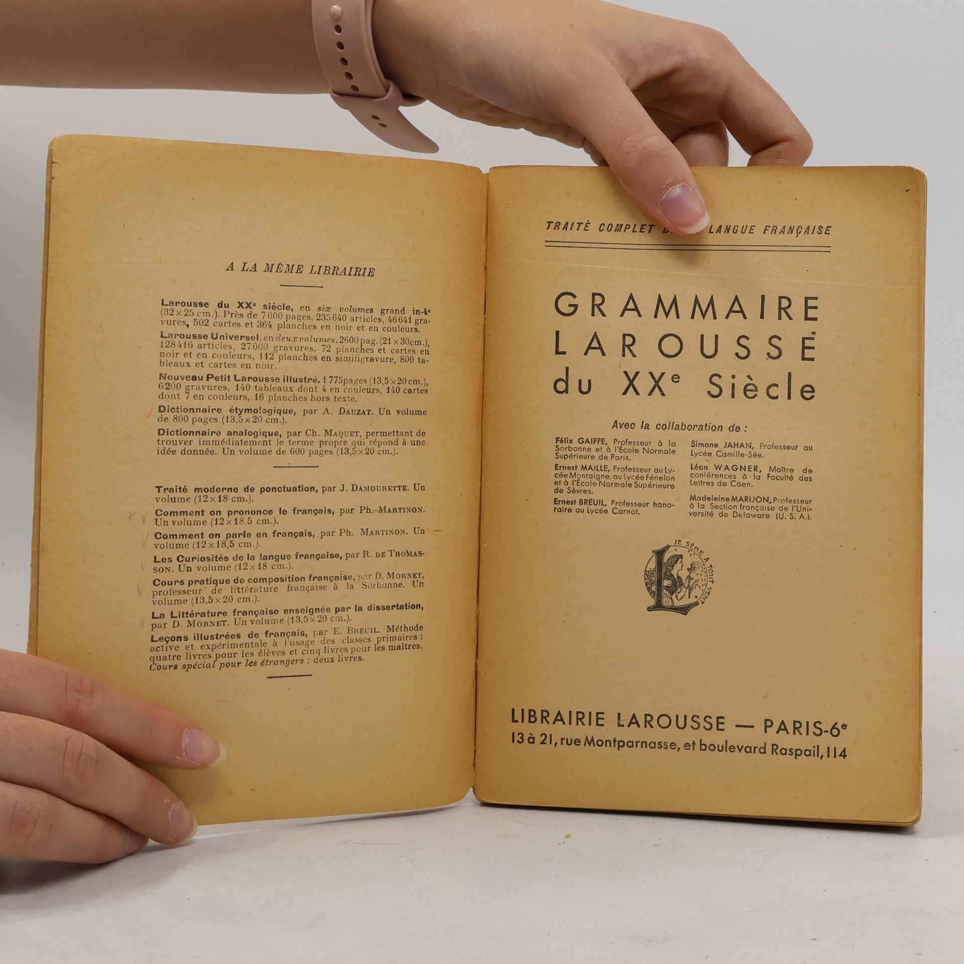 Autorenkollektiv Grammaire larousse du XXe siecle