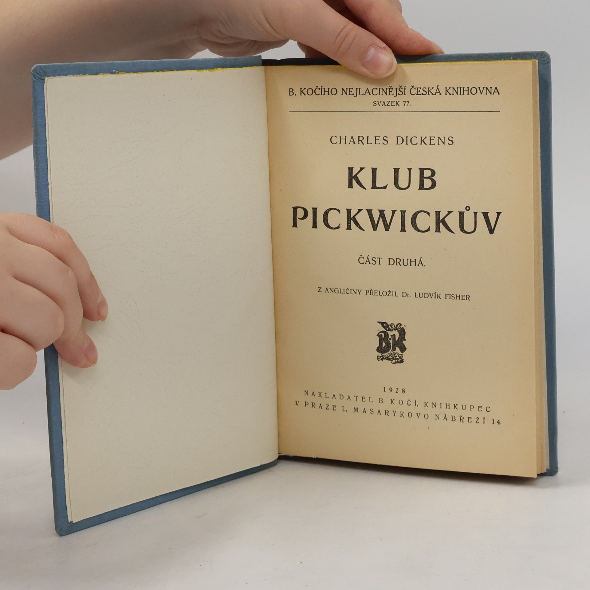 Charles Dickens Klub Pickwickův. Část 2