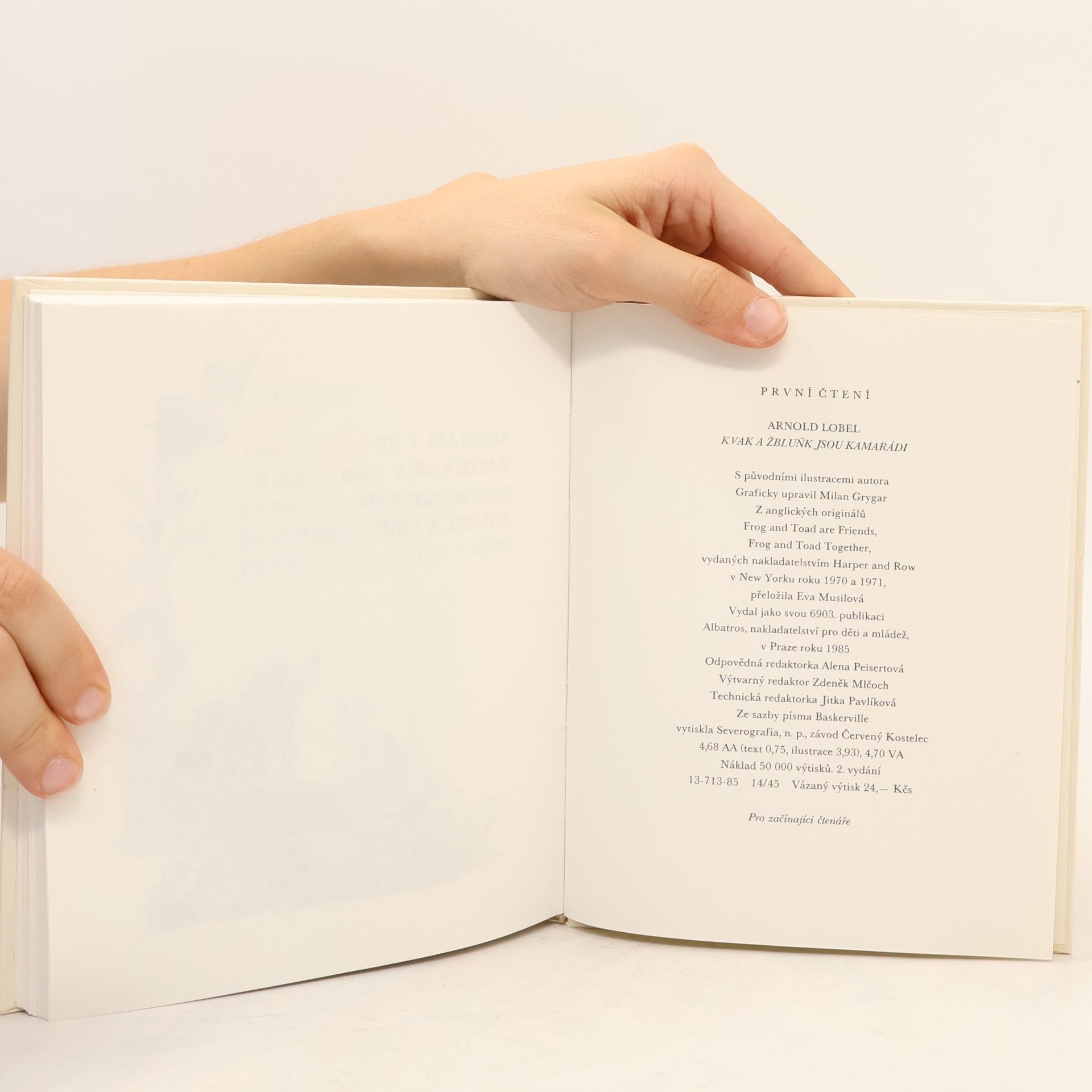 Arnold Lobel Kvak a Žbluňk jsou kamarádi