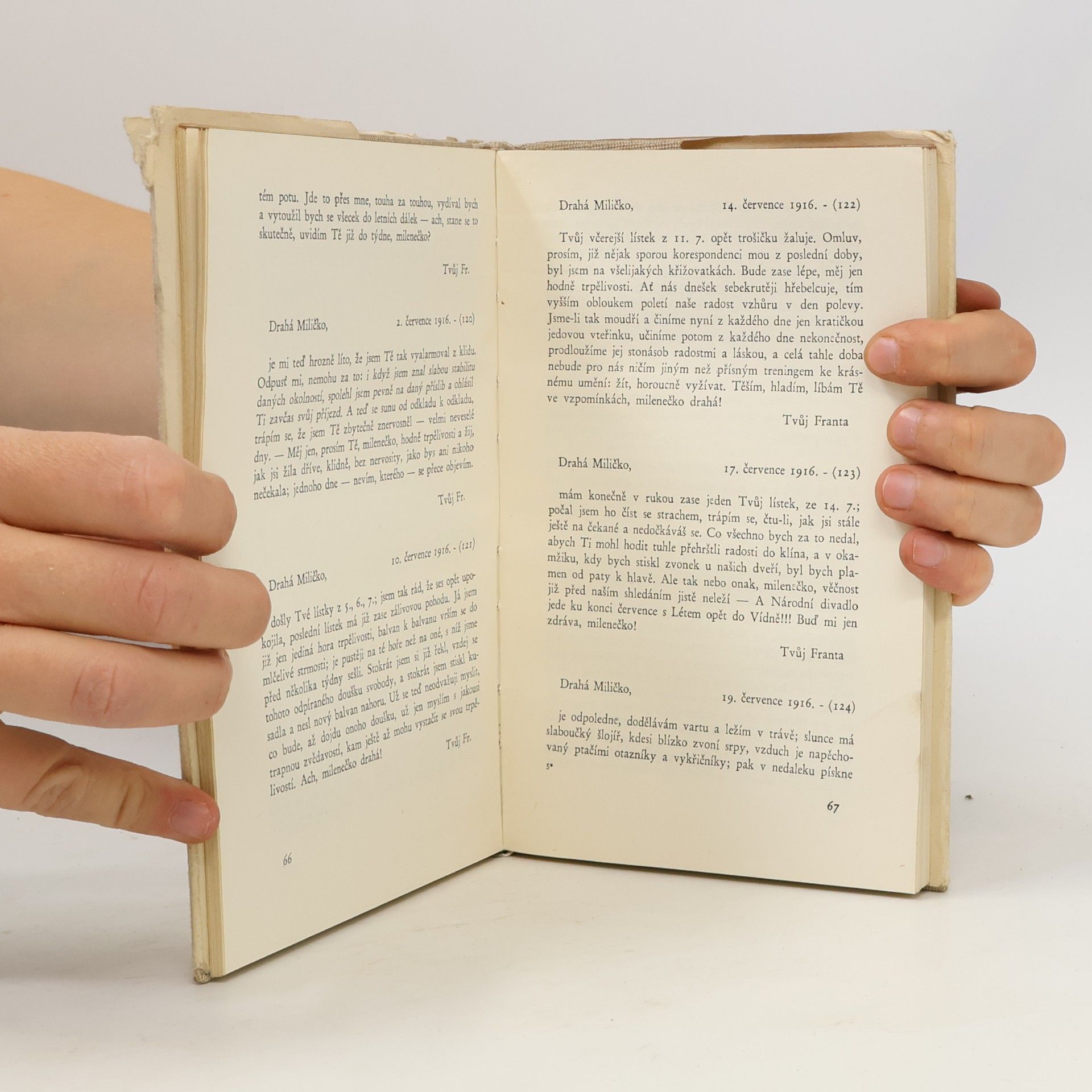 Fráňa Šrámek Listy z fronty. Výbor korespondence 1915-1918