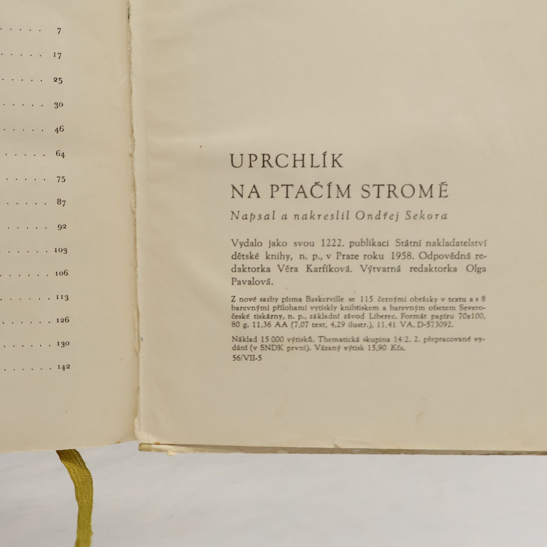 Ondřej Sekora Uprchlík na ptačím stromě