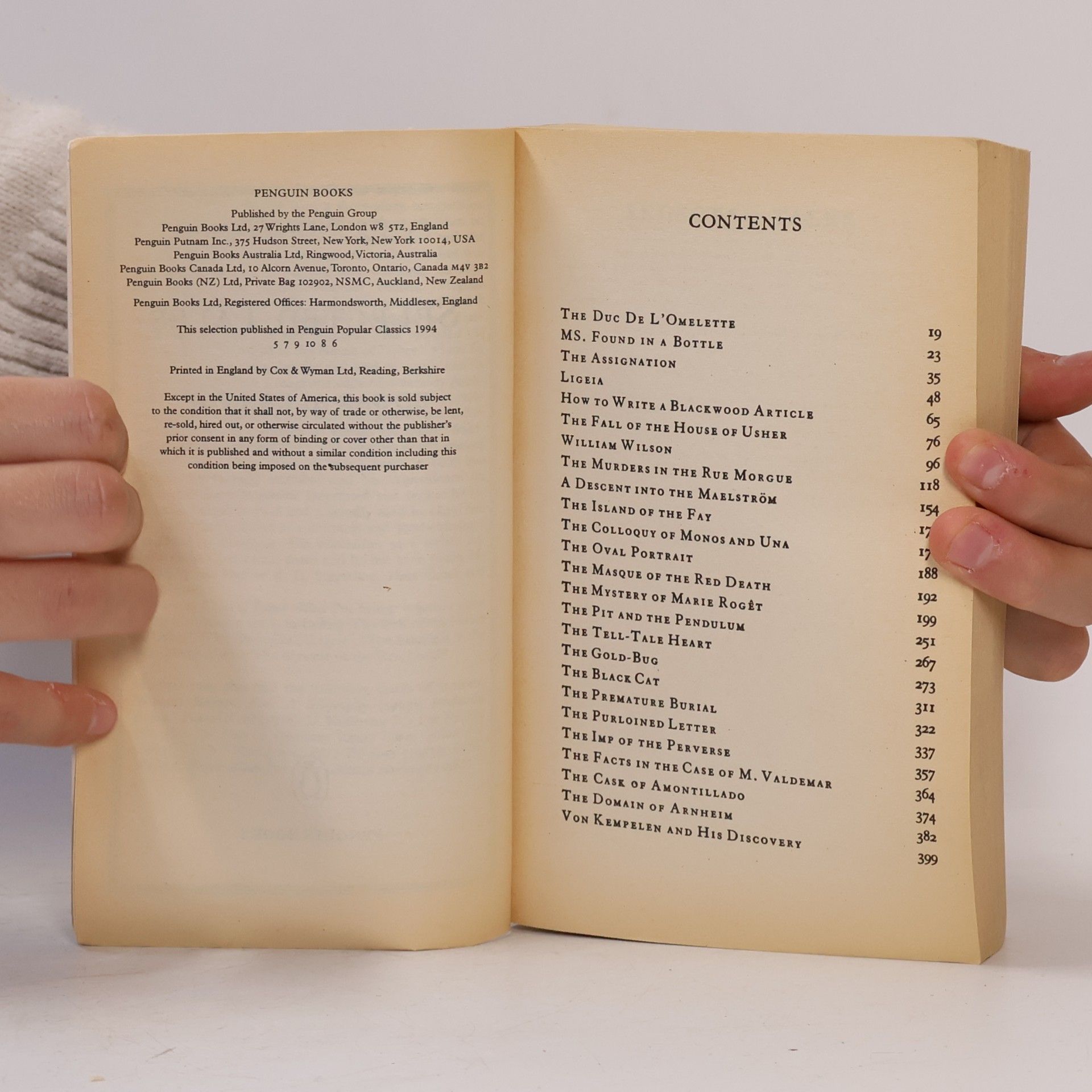 Edgar Allan Poe Selected Tales
