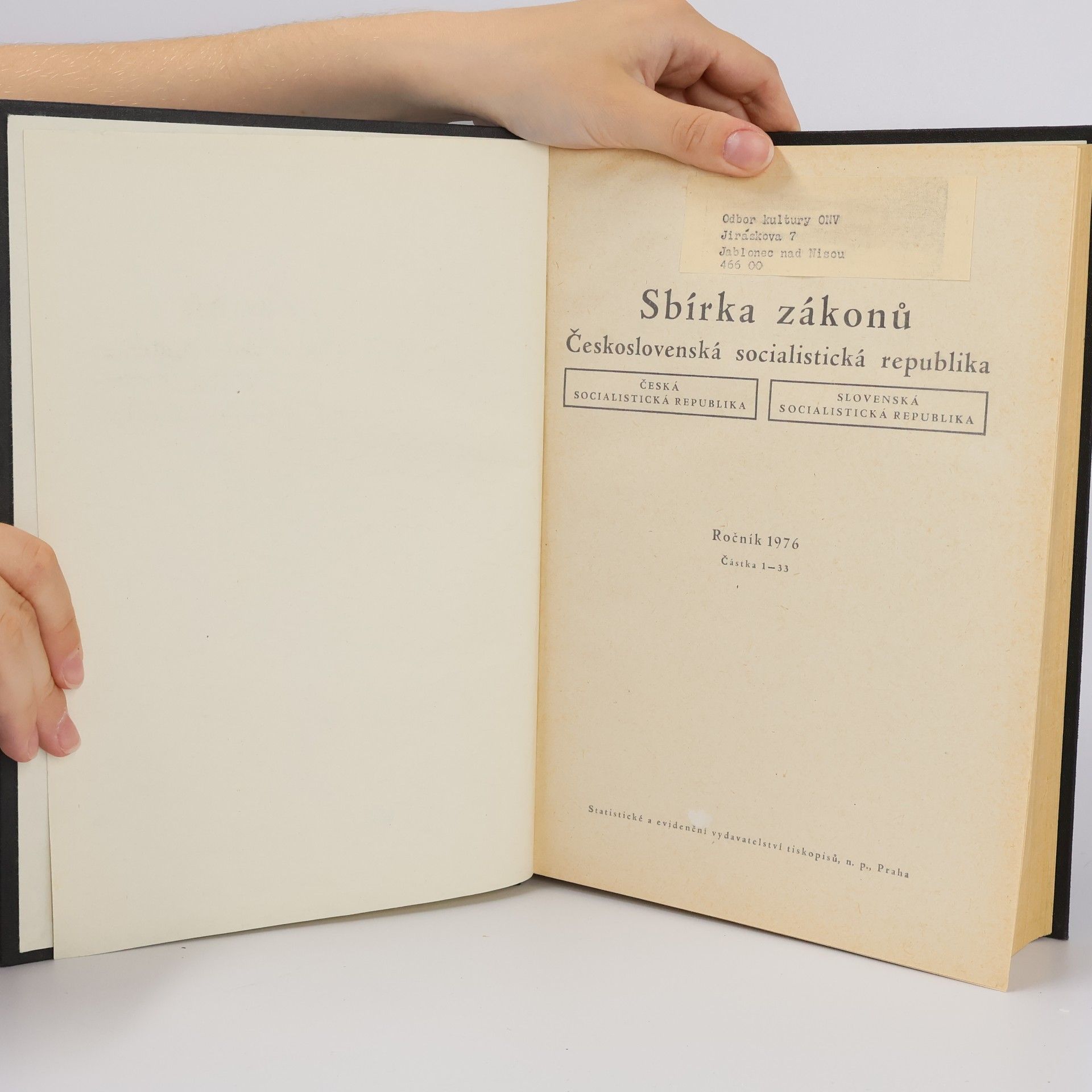 Autores varios Sbírka zákonů Československé socialistické republiky 1-33