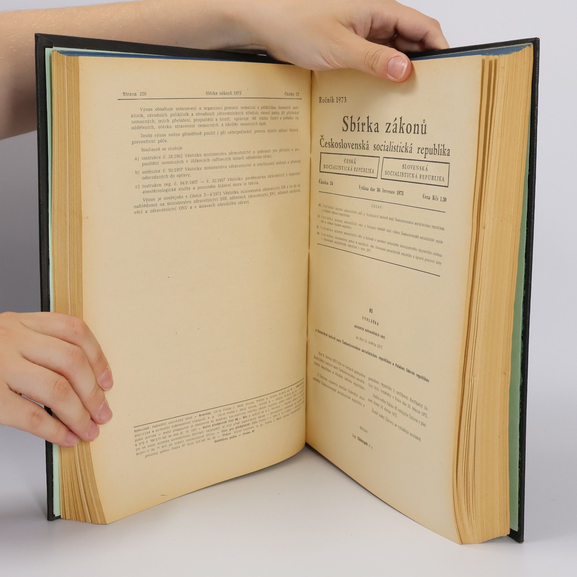 Autores varios Sbírka zákonů. Československá socialistická republika. Ročník 1973. Částka 1-42