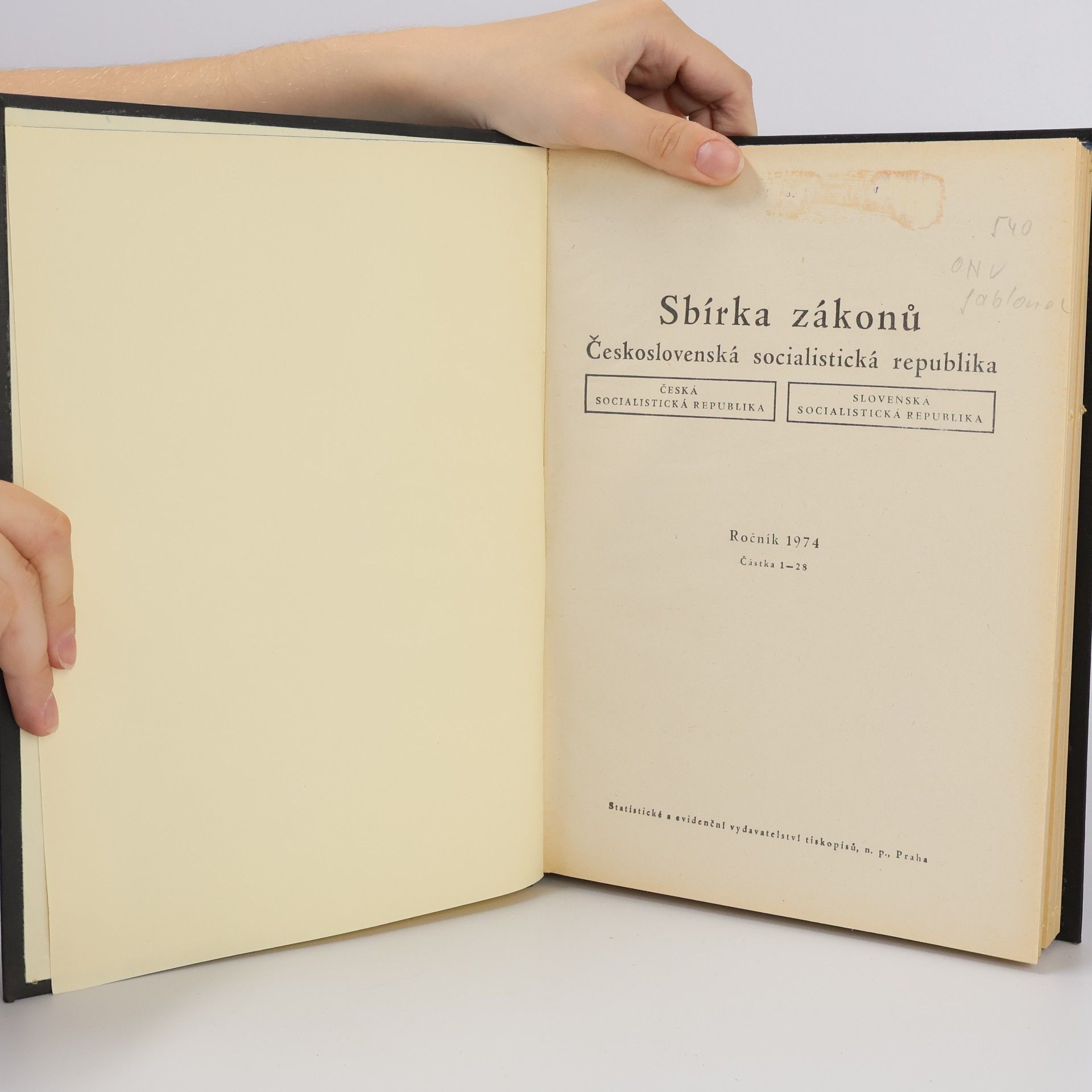 Autores varios Sbírka zákonů. Československá socialistická republika 1-28
