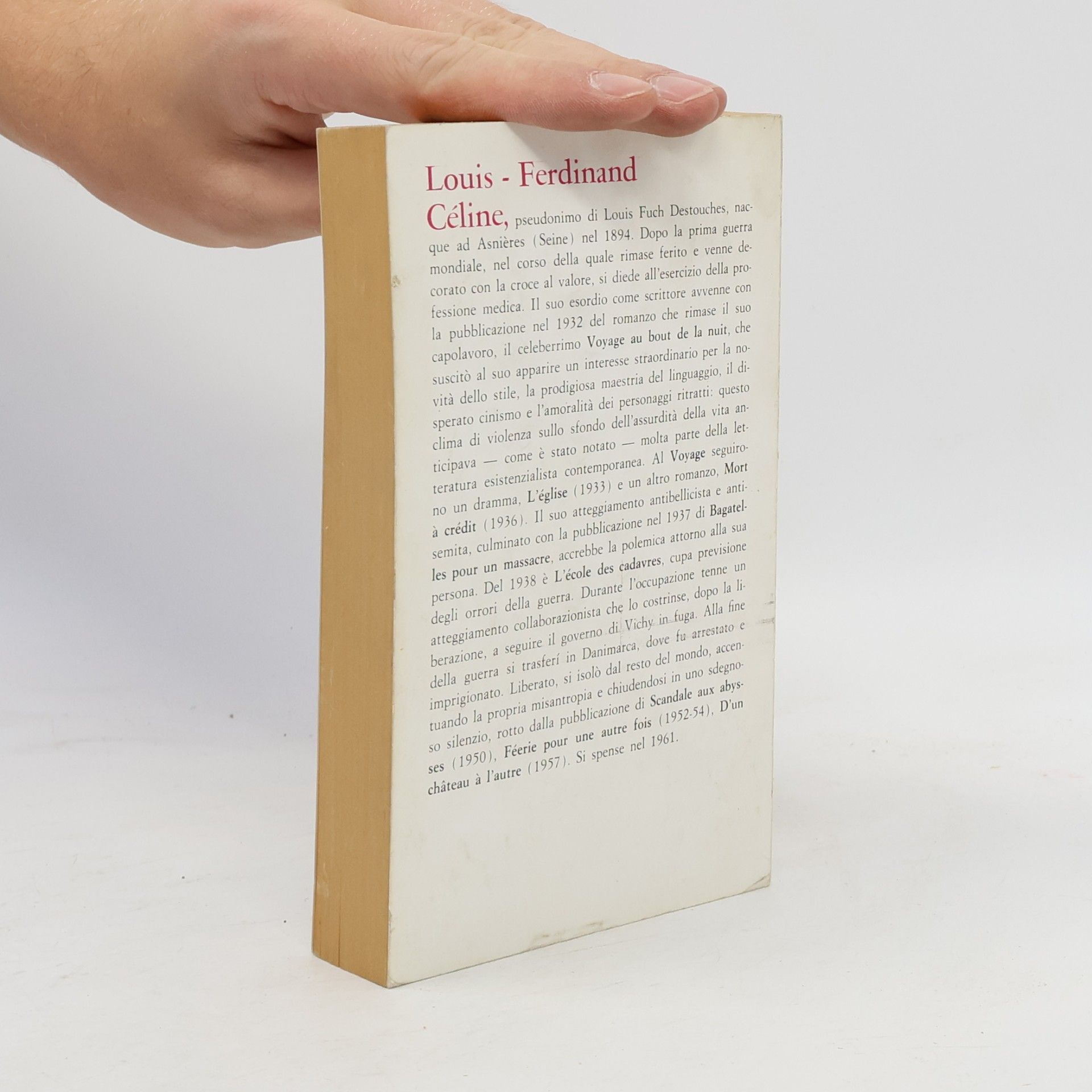 Louis-Ferdinand Céline Viaggio al termine della notte