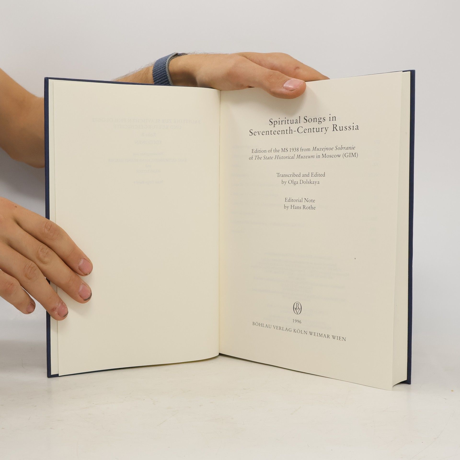 Olga Dolskaya-Ackerly Bausteine zur Slavischen Philologie und Kulturgeschichte, Reihe B: Editionen Neue Folge - 4: Spiritual Songs in Seventeenth Century Russia
