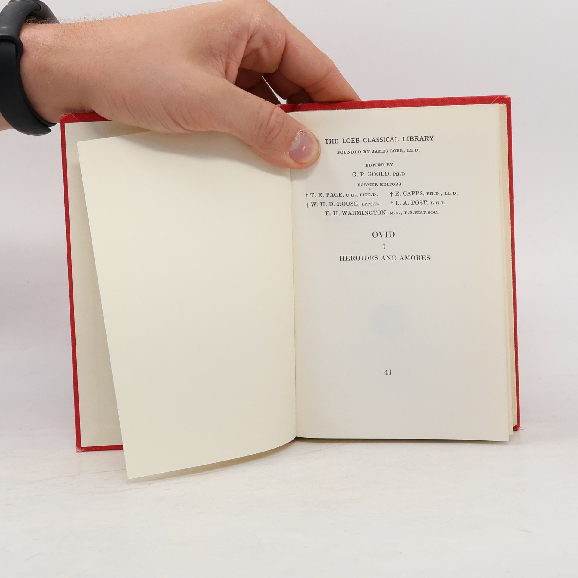 Ovid Loeb Classical Library: Heroides