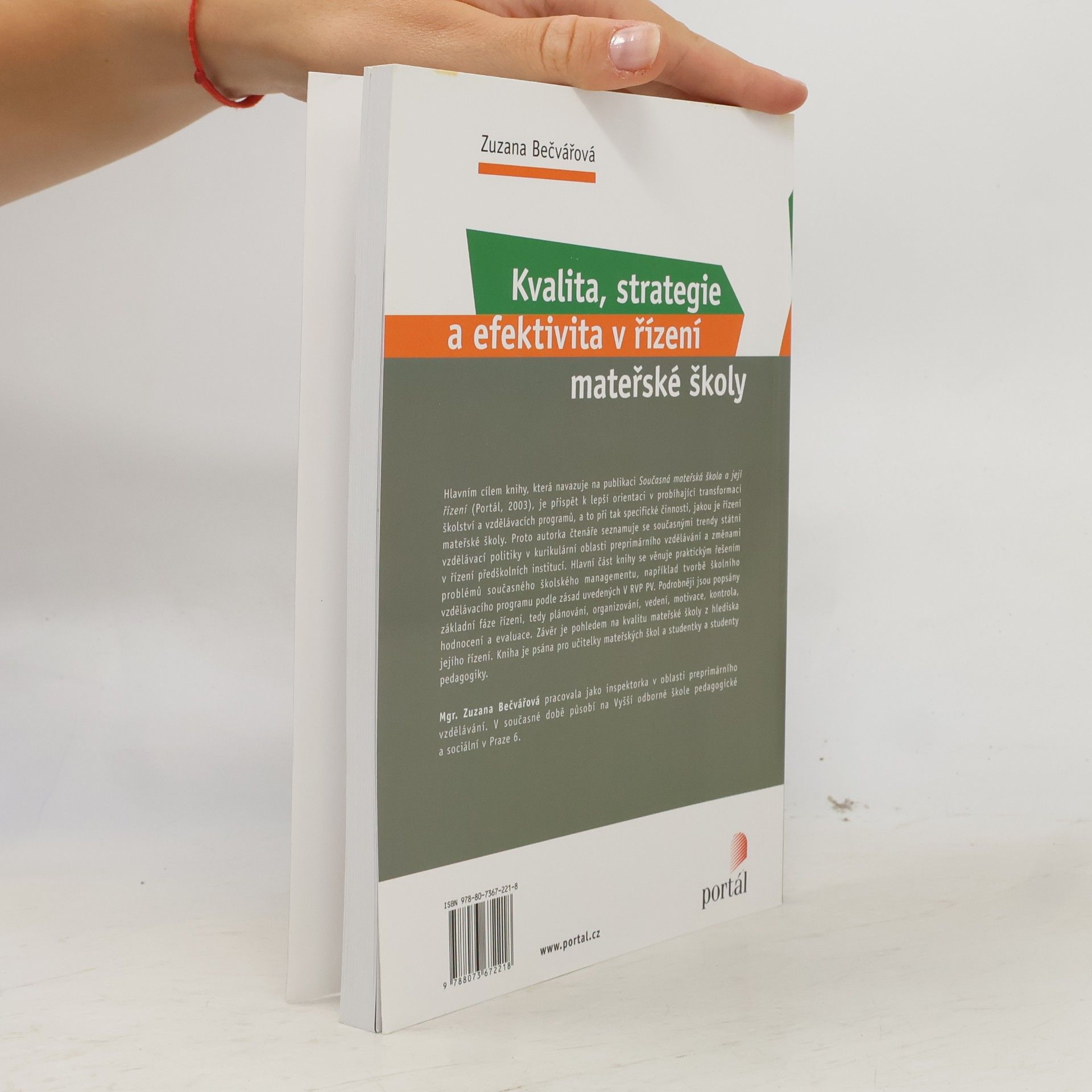 Zuzana Bečvářová Kvalita, strategie a efektivita řízení v MŠ