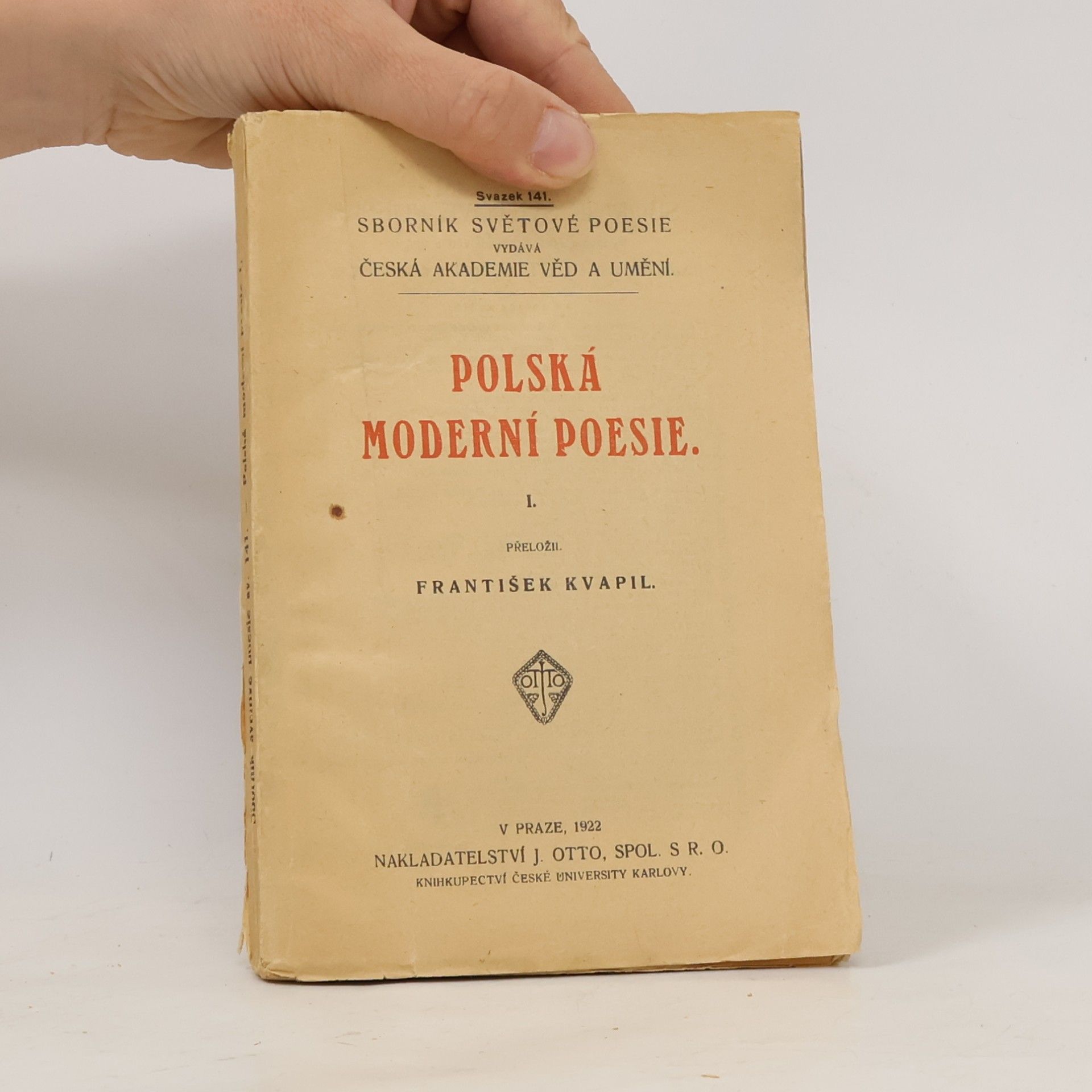 František Kvapil Polská moderní poesie I.
