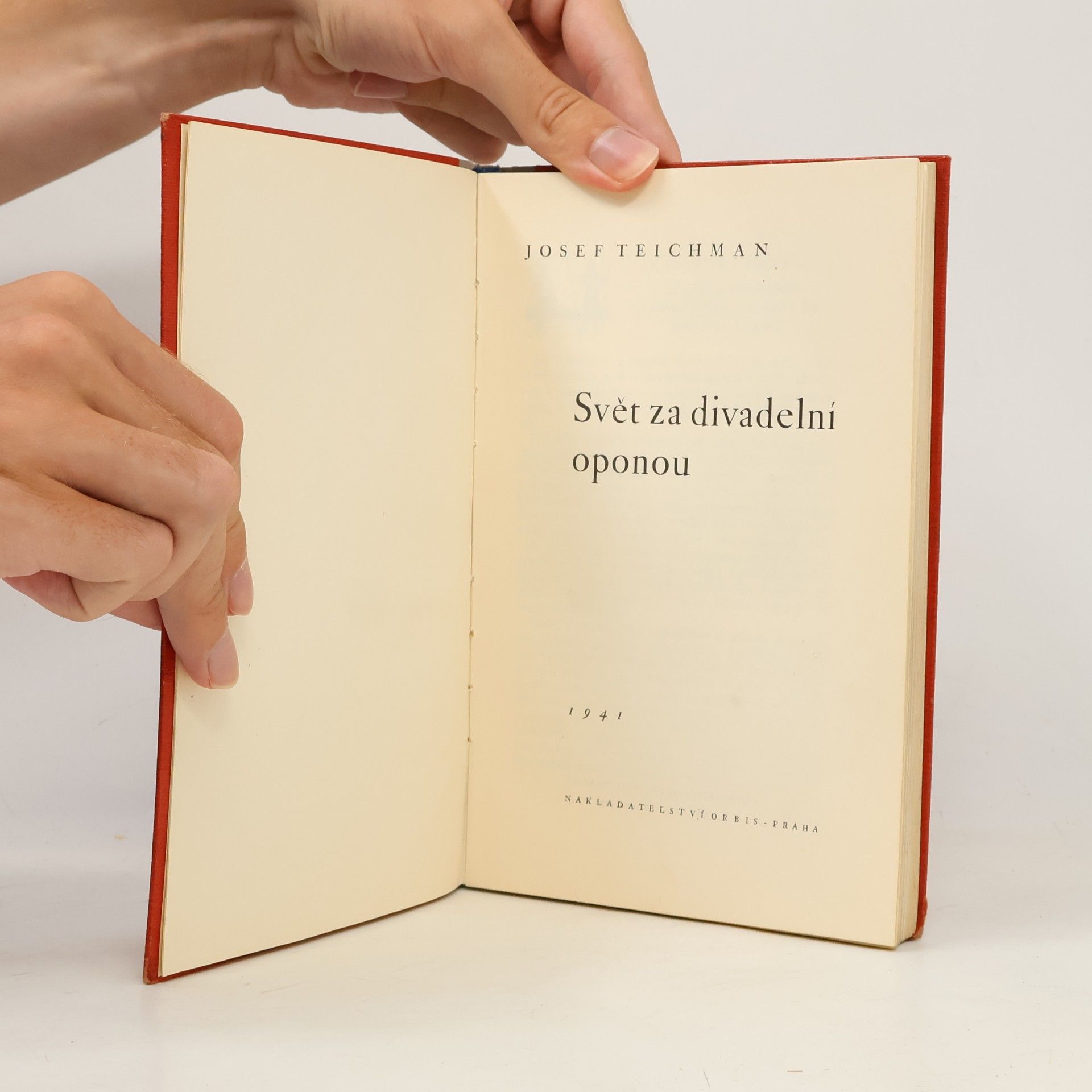 Josef Teichman Svět za divadelní oponou