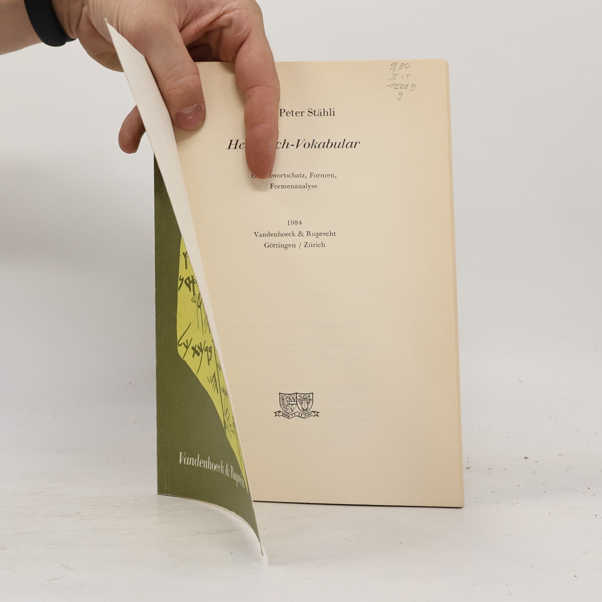 Hans-Peter Stähli Hebräisch-Vokabular