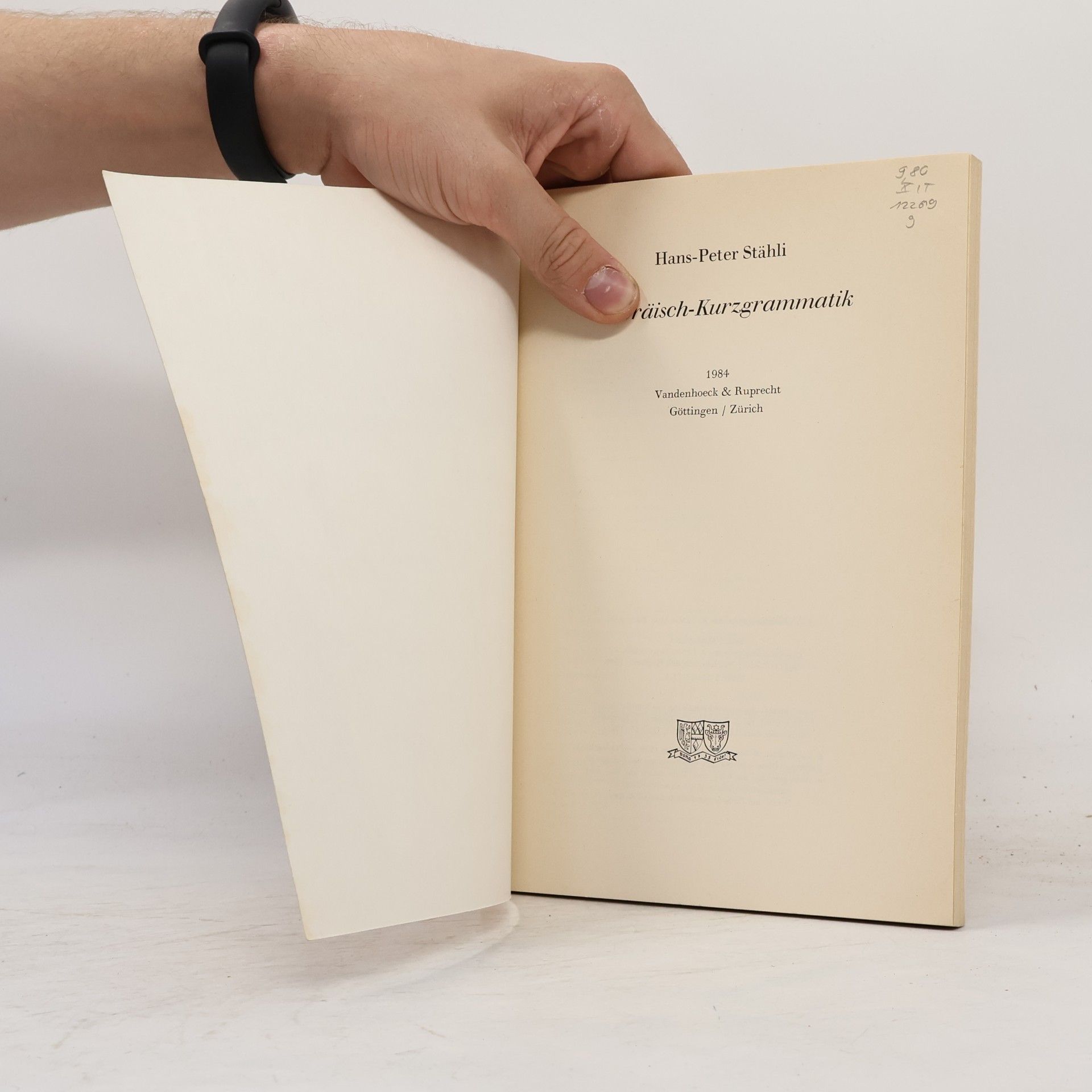 Hans-Peter Stähli Hebräisch-Kurzgrammatik