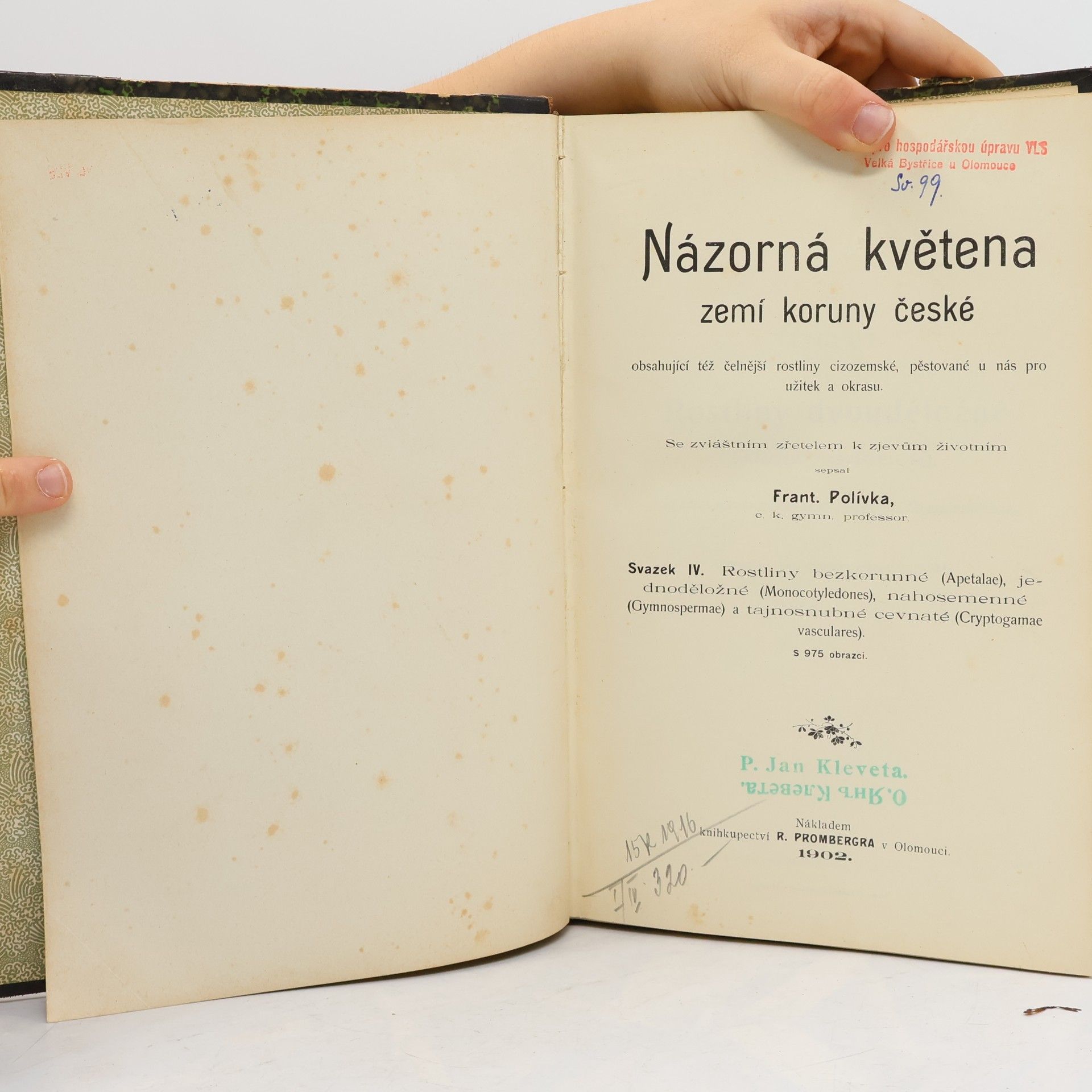 František Polívka Názorná květena zemí koruny české IV.