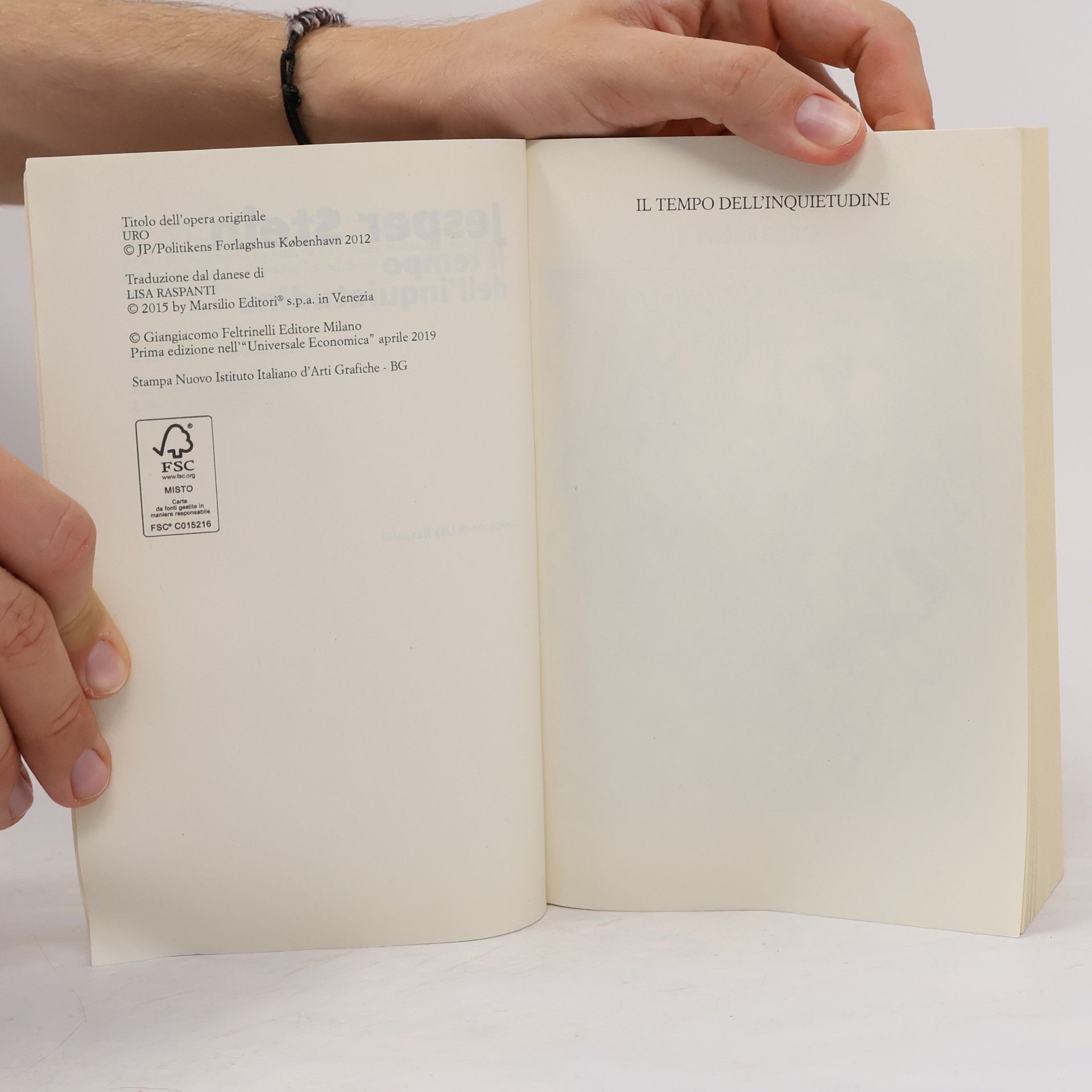 Jesper Stein Il tempo dell'inquietudine