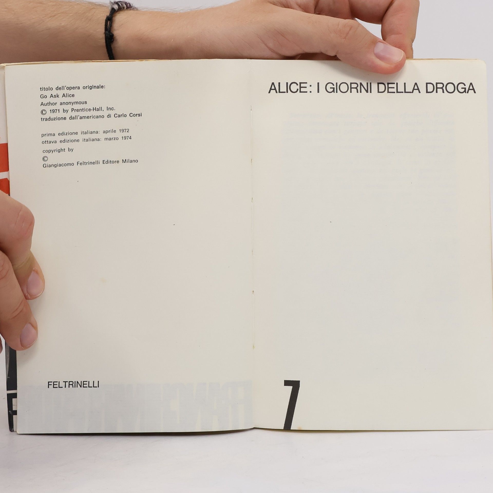 Kolektiv autorů Alice: i giorni della droga