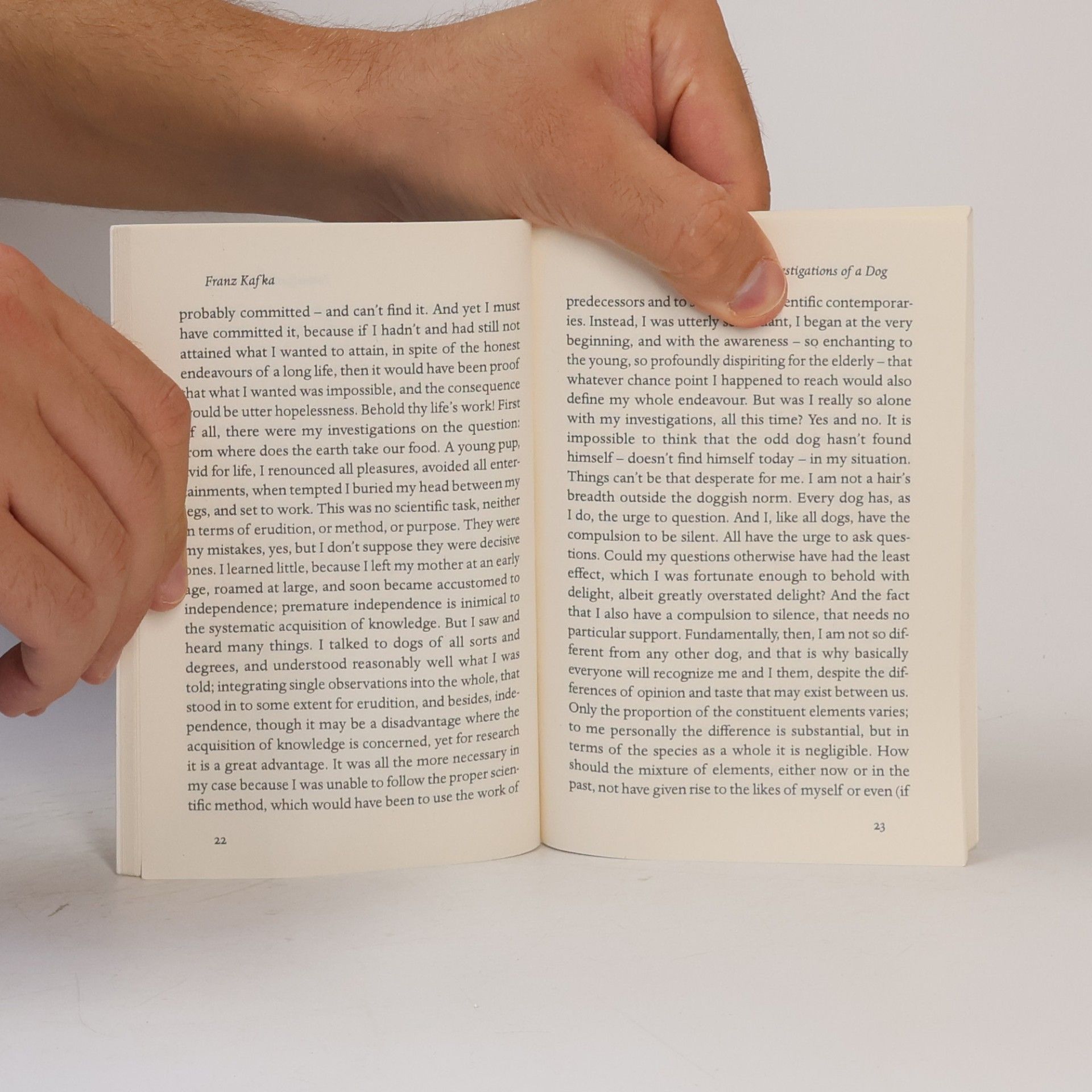 Franz Kafka Investigations of a dog