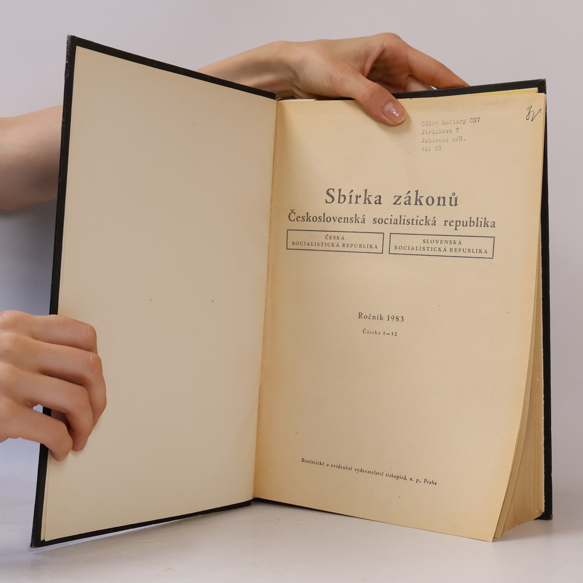 Kolektív autorov Sbírka zákonů ČSSR 1983