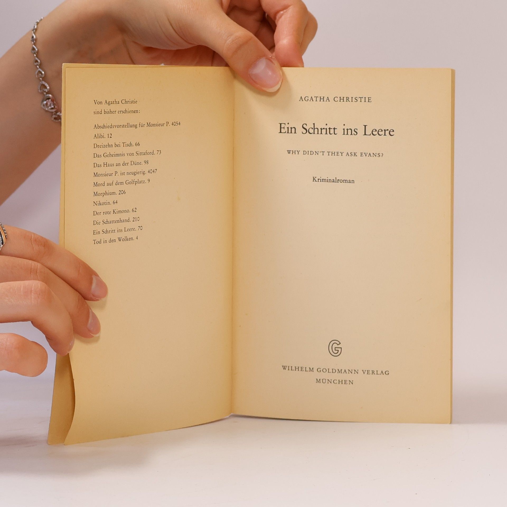Agatha Christie Ein Schritt ins Leere