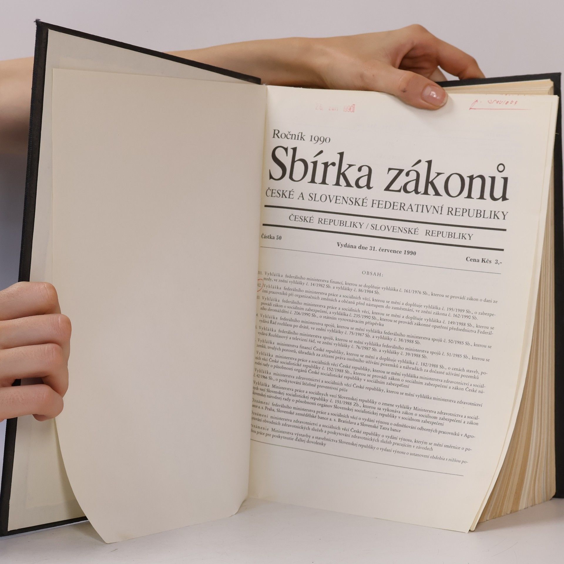 Kolektív autorov Sbírka zákonů České a Slovenské Federativní Republiky 1990/2