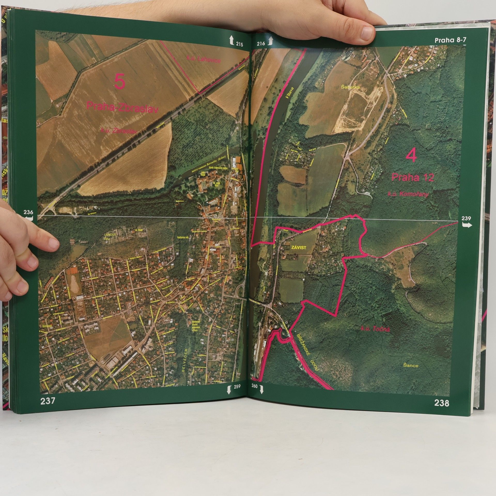 Jiří Čálek Praha. Atlas ortofotomap měřítko 1:6 000