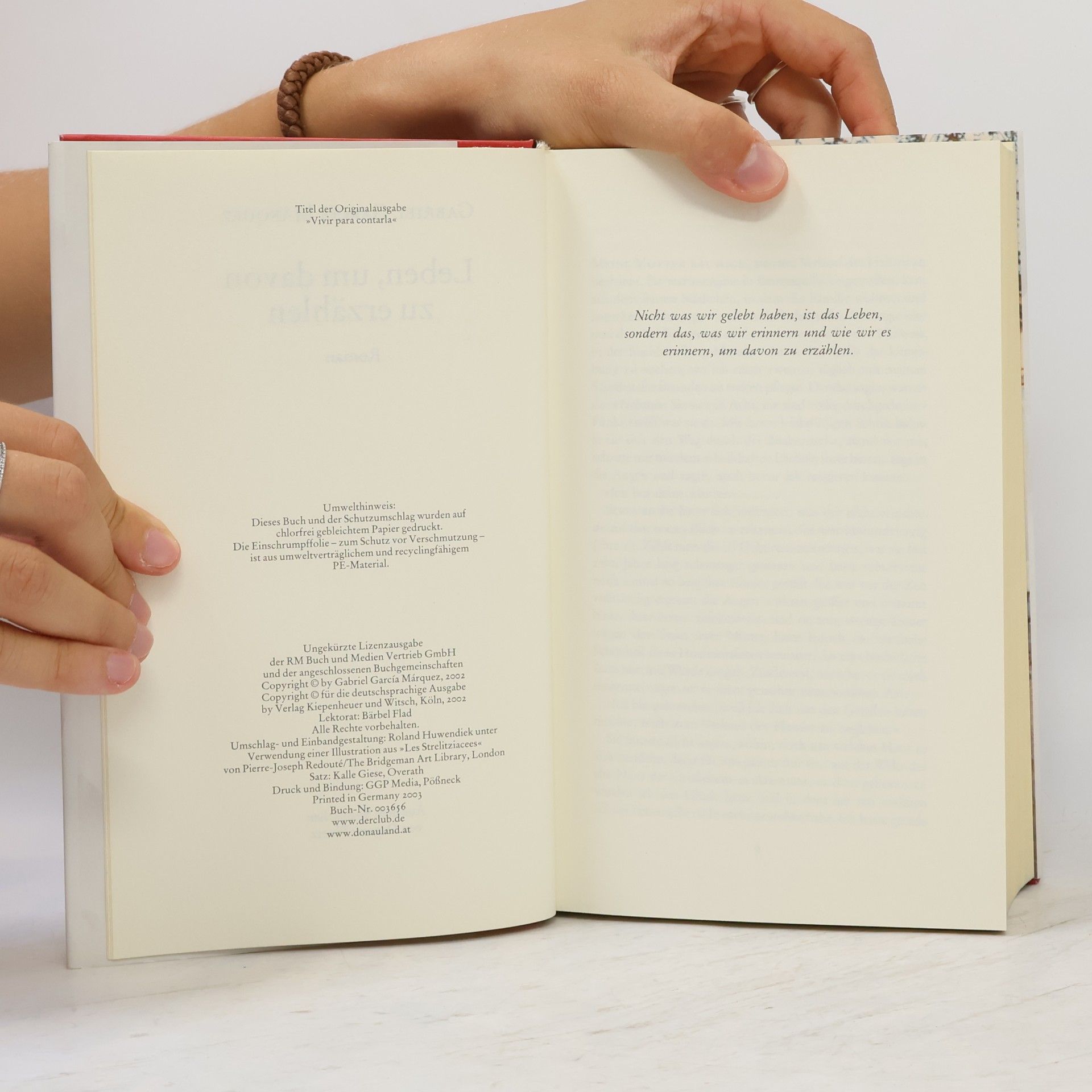 Gabriel García Márquez Leben, um davon zu erzählen