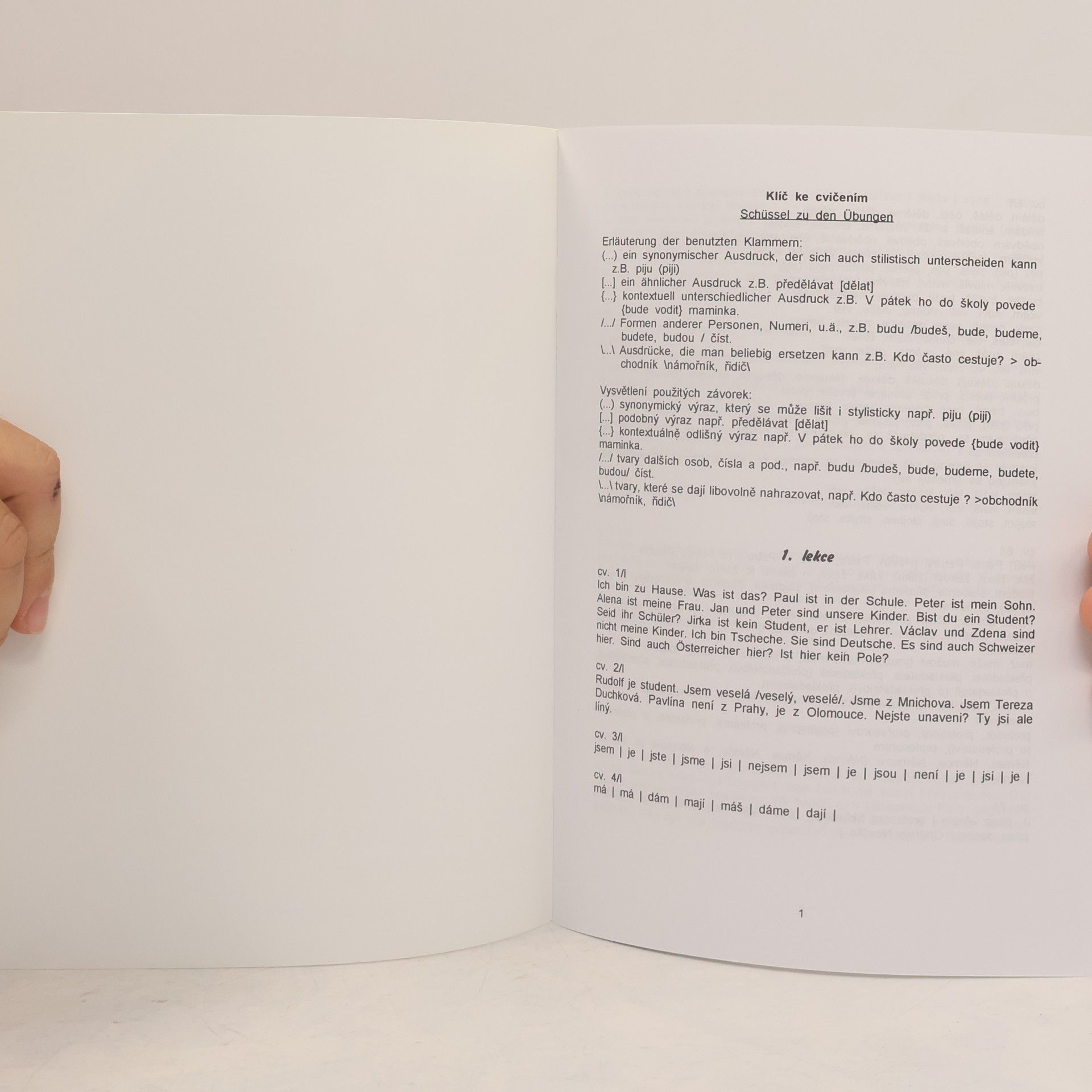 Jiří Hasil Tschechisch für Anfänger mit Lösungsschlüssel und Kassette (Lösungsschlüssel) / Čeština pro německy mluvící začátečníky s klíčem ke cvičením a kazetou (klíč)