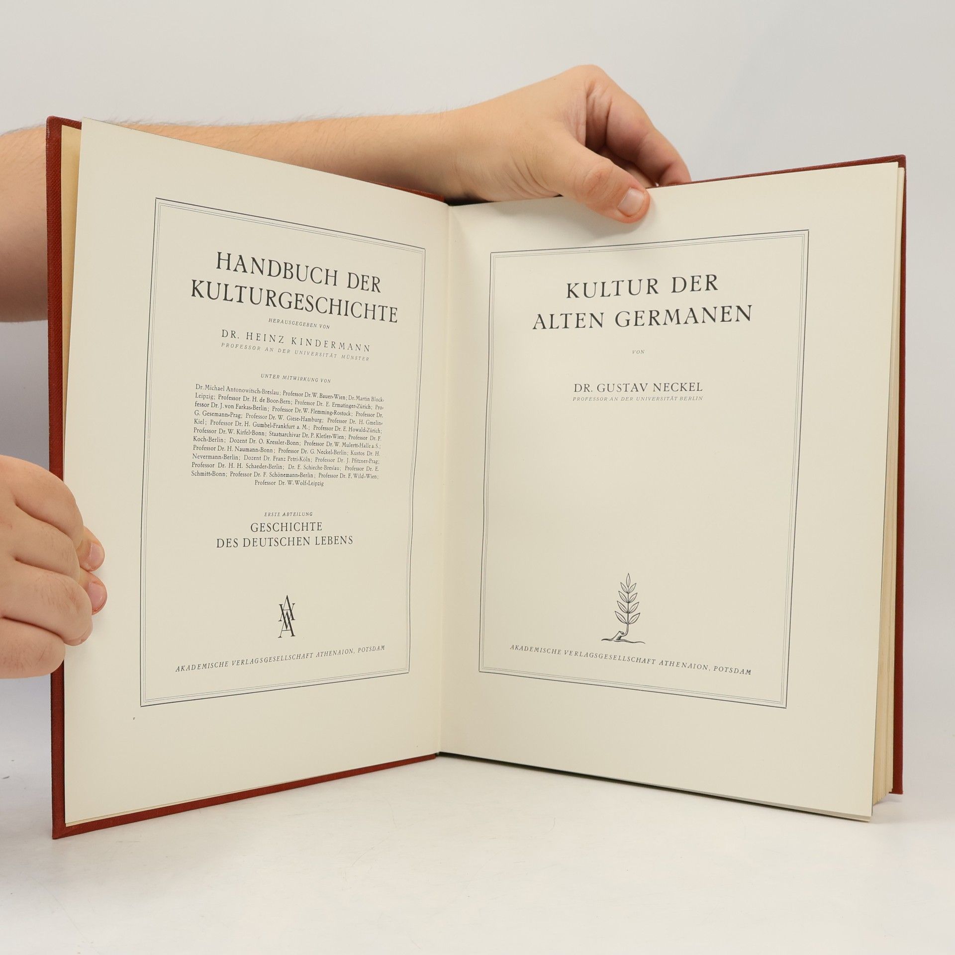 Gustav Neckel Kultur der alten Germanen