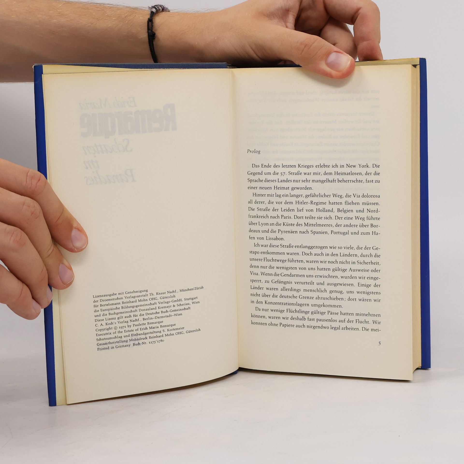Erich Maria Remarque Schatten im Paradies