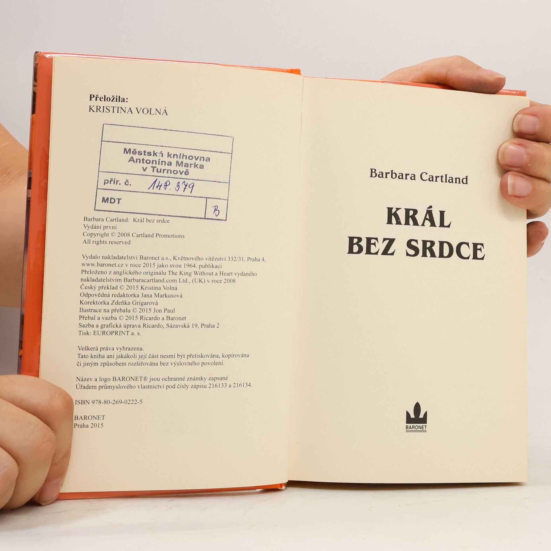 Barbara Cartland Král bez srdce