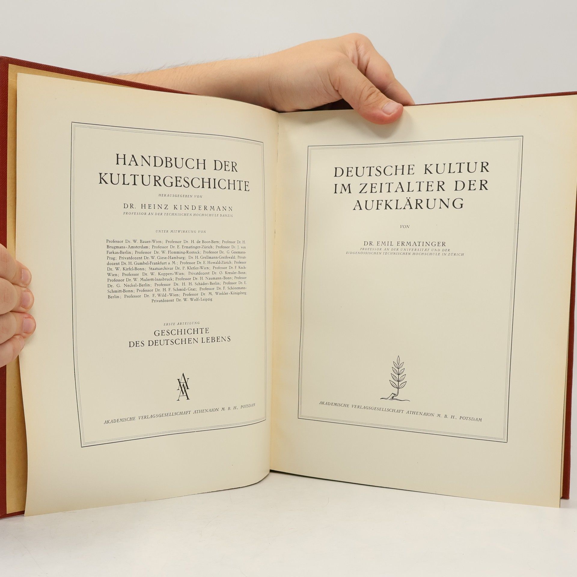 Emil Ermatinger Deutsche Kultur im Zeitalter der Aufklärung