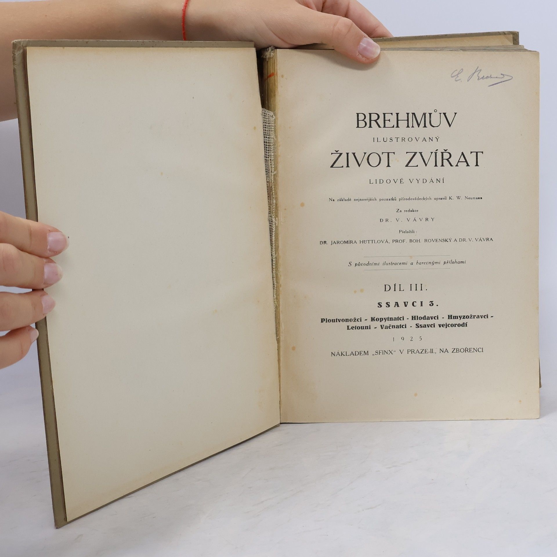 Alfred Edmund Brehm Brehmův ilustrovaný Život zvířat III. Ssavci 3