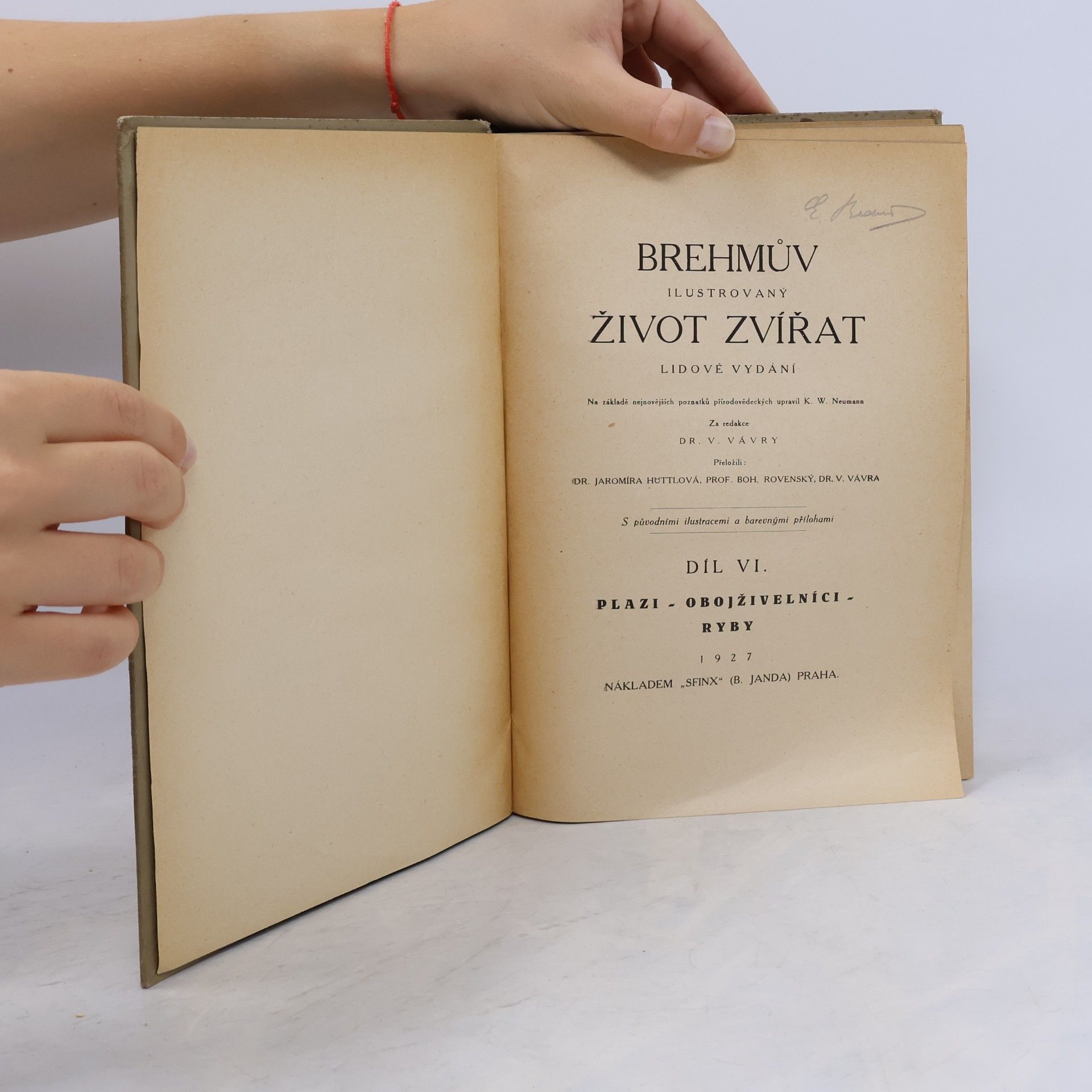 Alfred Edmund Brehm Brehmův život zvířat VI. Plazi, obojživelníci, ryby