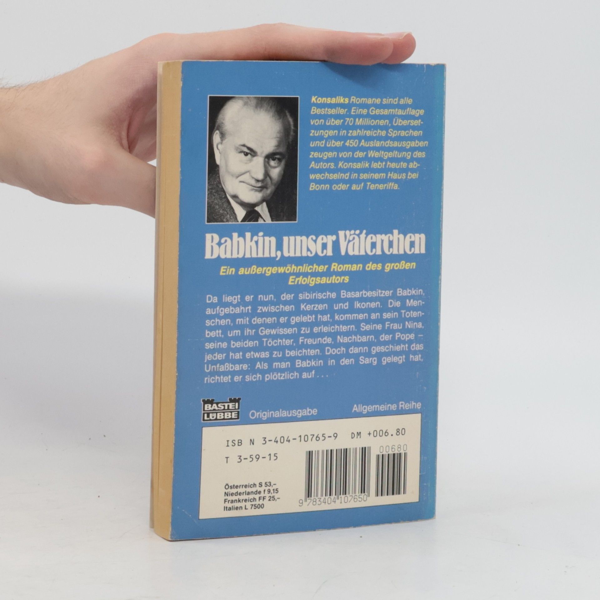 Heinz Günther Konsalik Babkin, unser Väterchen. Roman