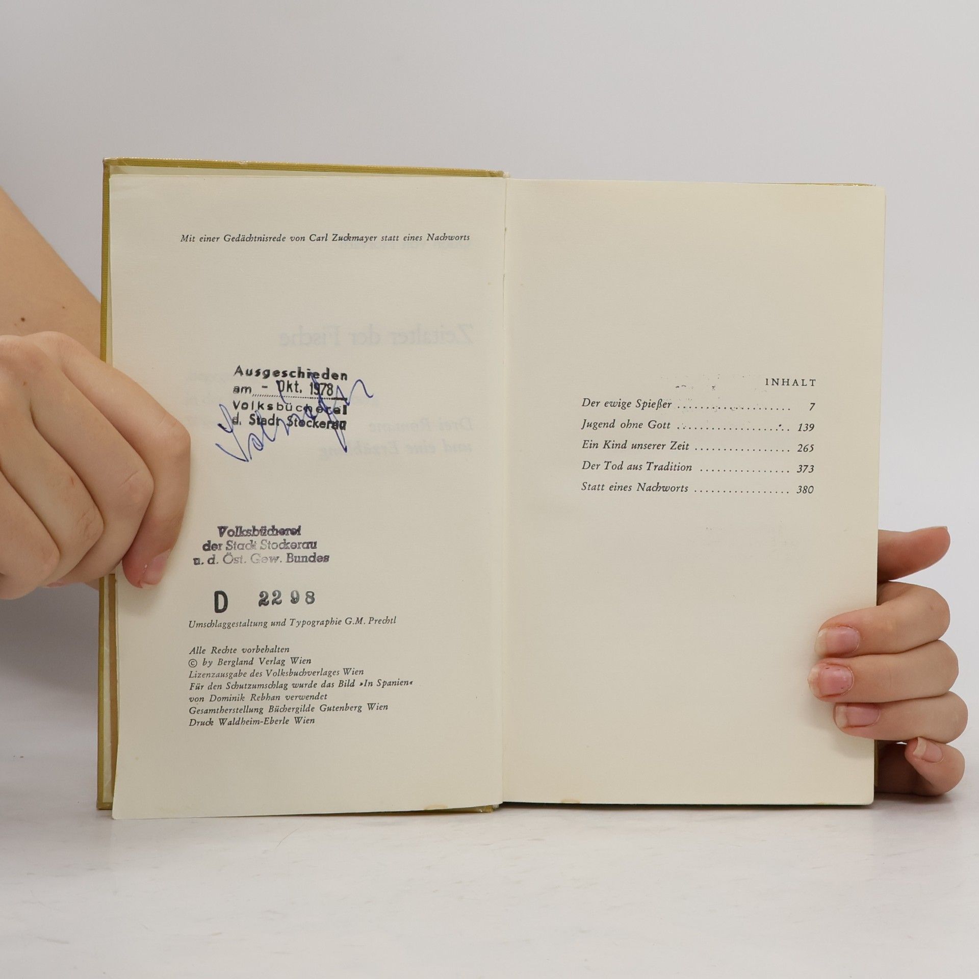 Odon von Horváth Zeitalter der Fische