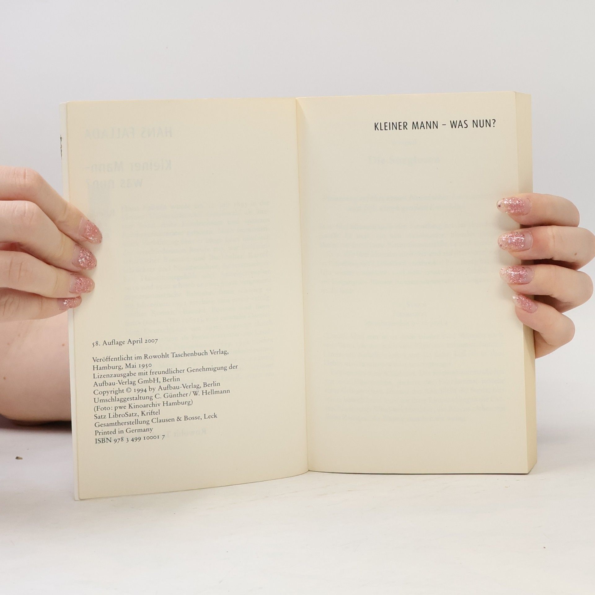 Hans Fallada Kleiner Mann - was nun?