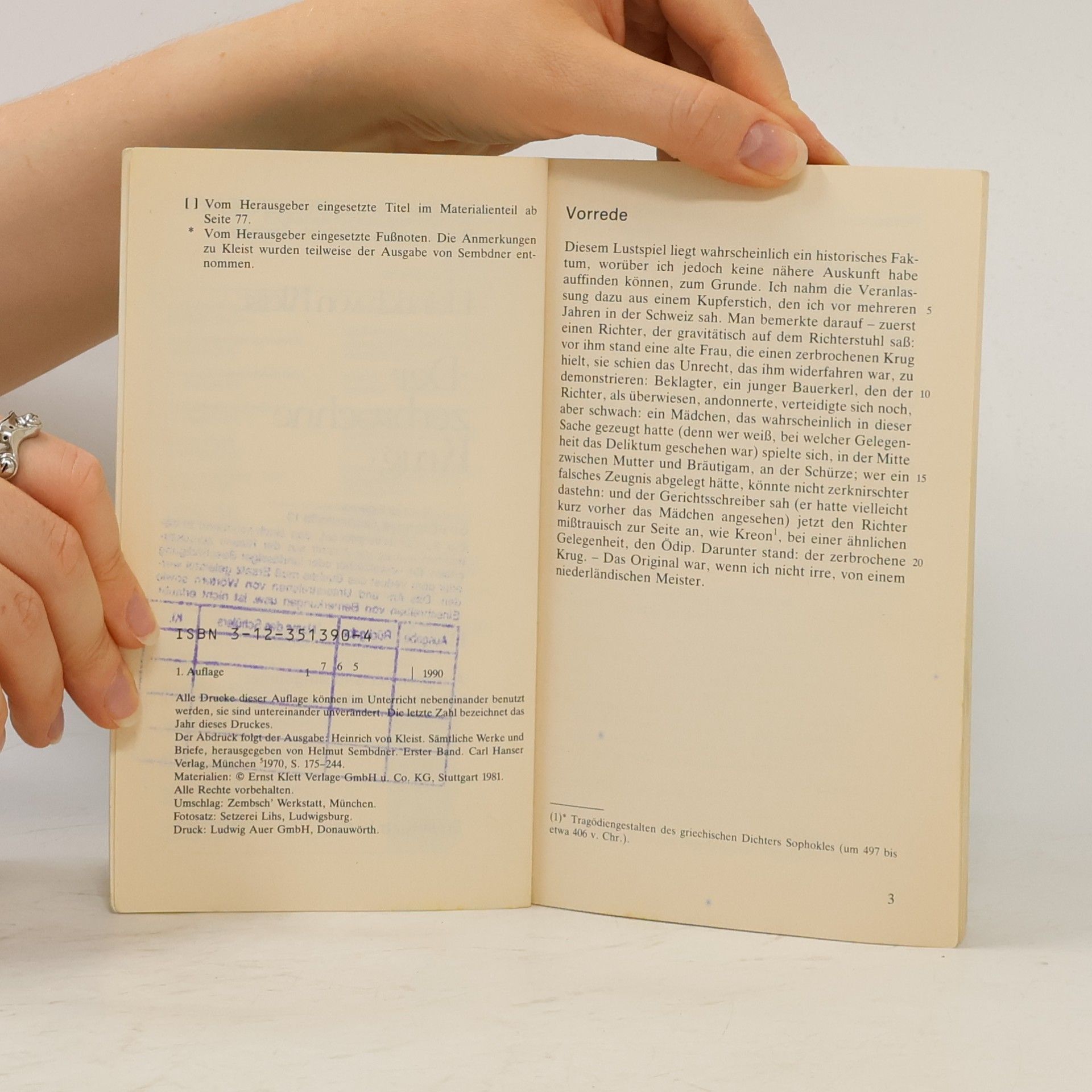 Heinrich von Kleist Der zerbrochne Krug