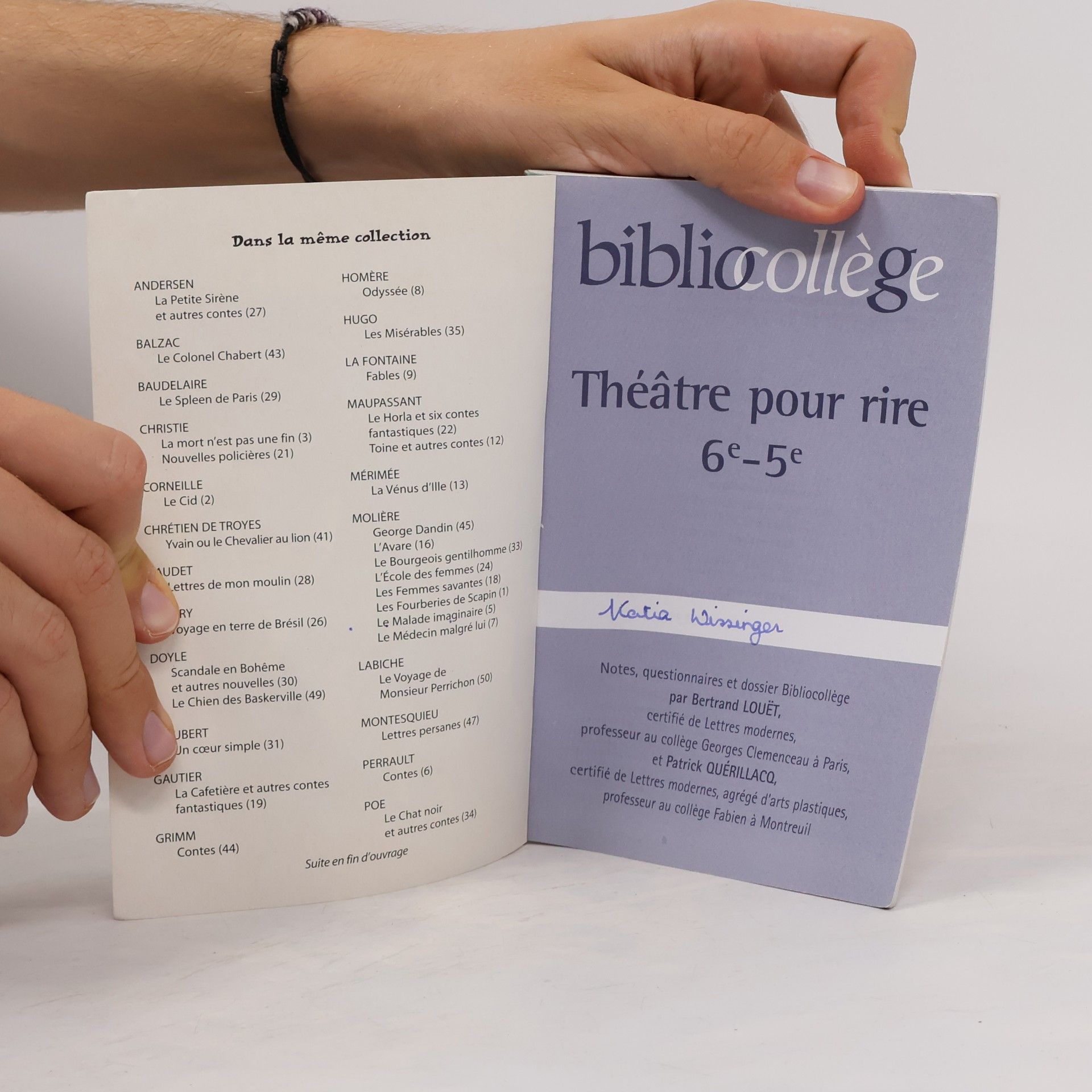 Patrick Quérillacq Théâtre pour rire 6e - 5e