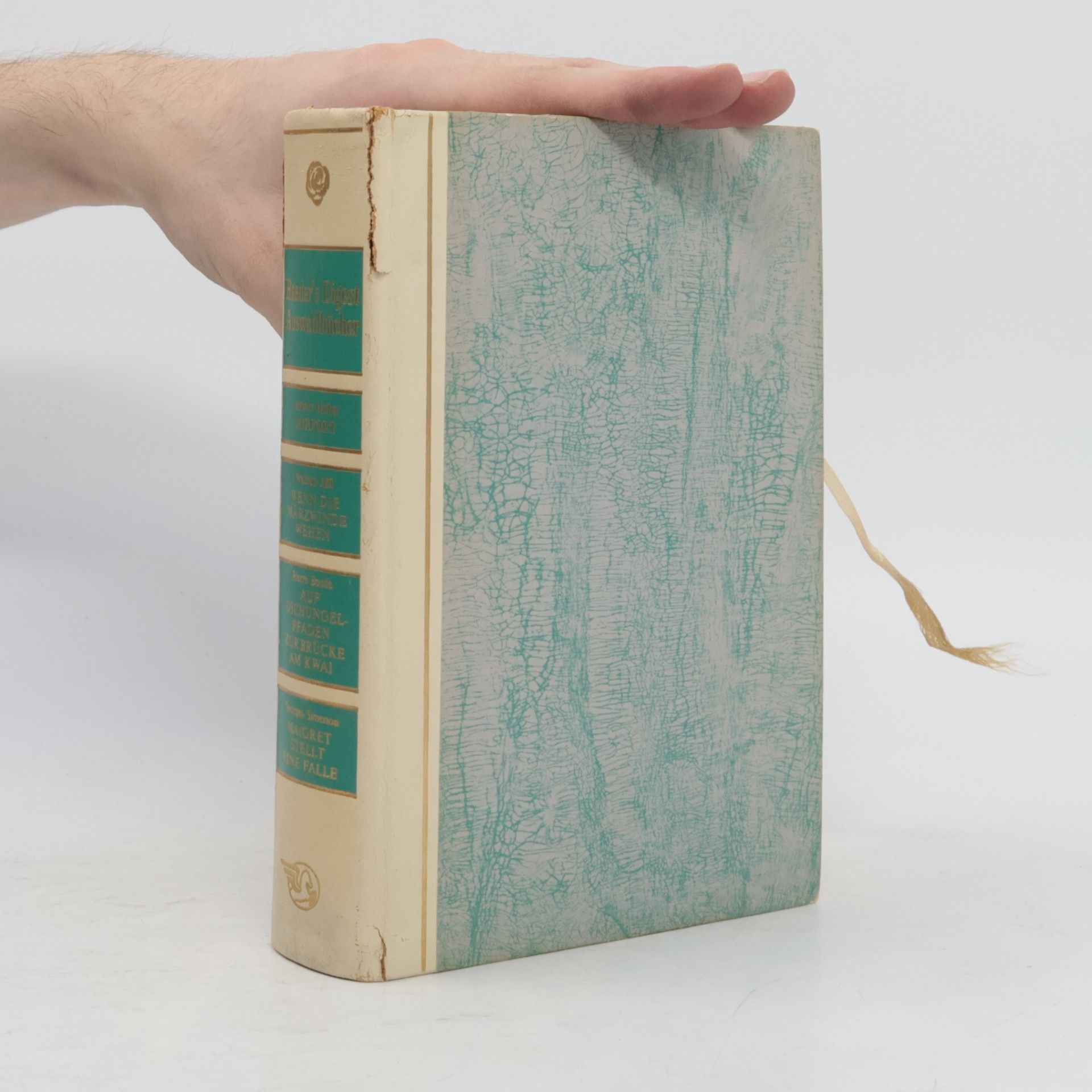 Arthur Hailey Reader's Digest Auswahlbücher: Airport. Wenn die Märzwinde wehen. Auf Dschungelpfaden zur Brücke am Kwai. Maigret stellt eine Falle