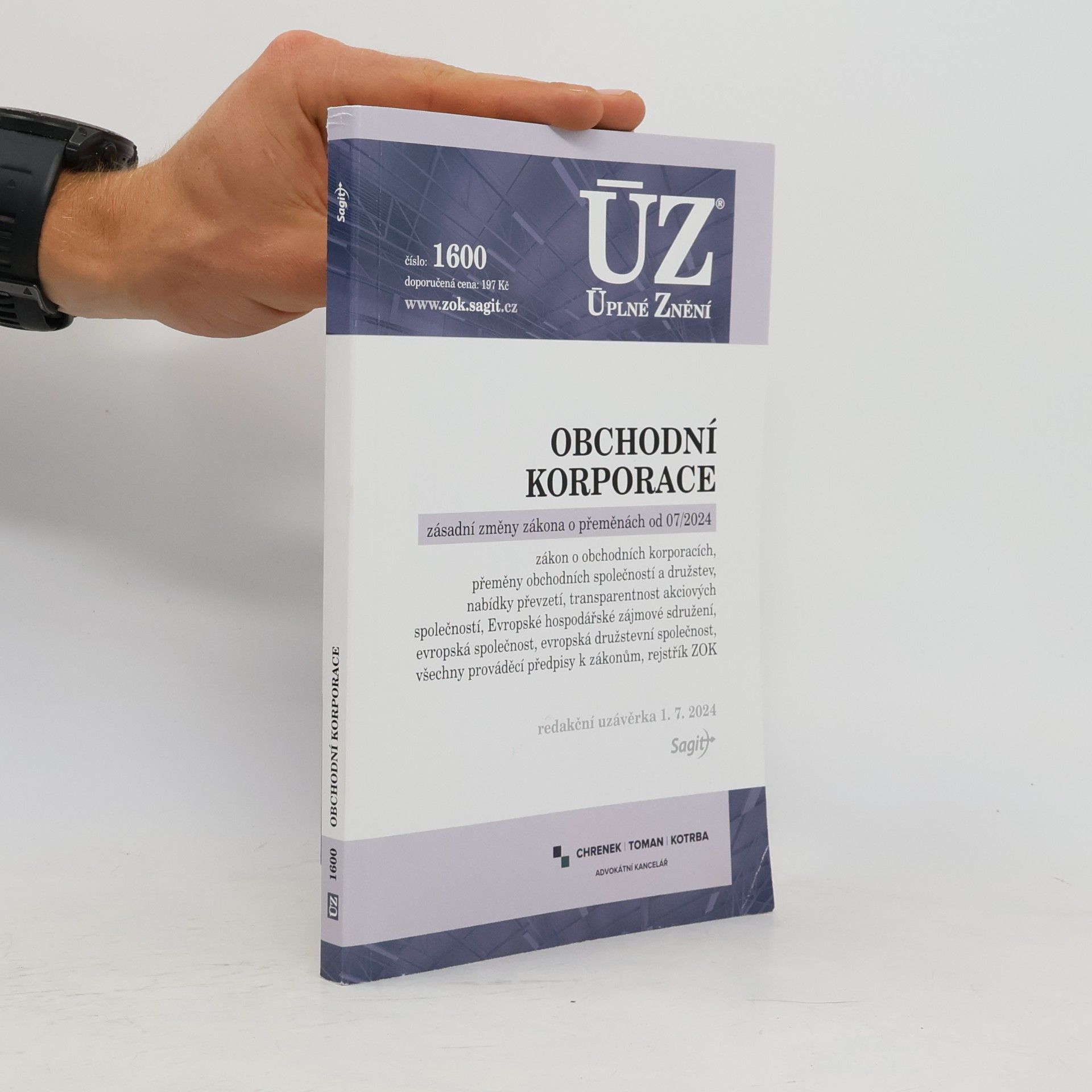 Sagit ÚZ 1600 Obchodní korporace, Přeměny obchodních společností a družstev