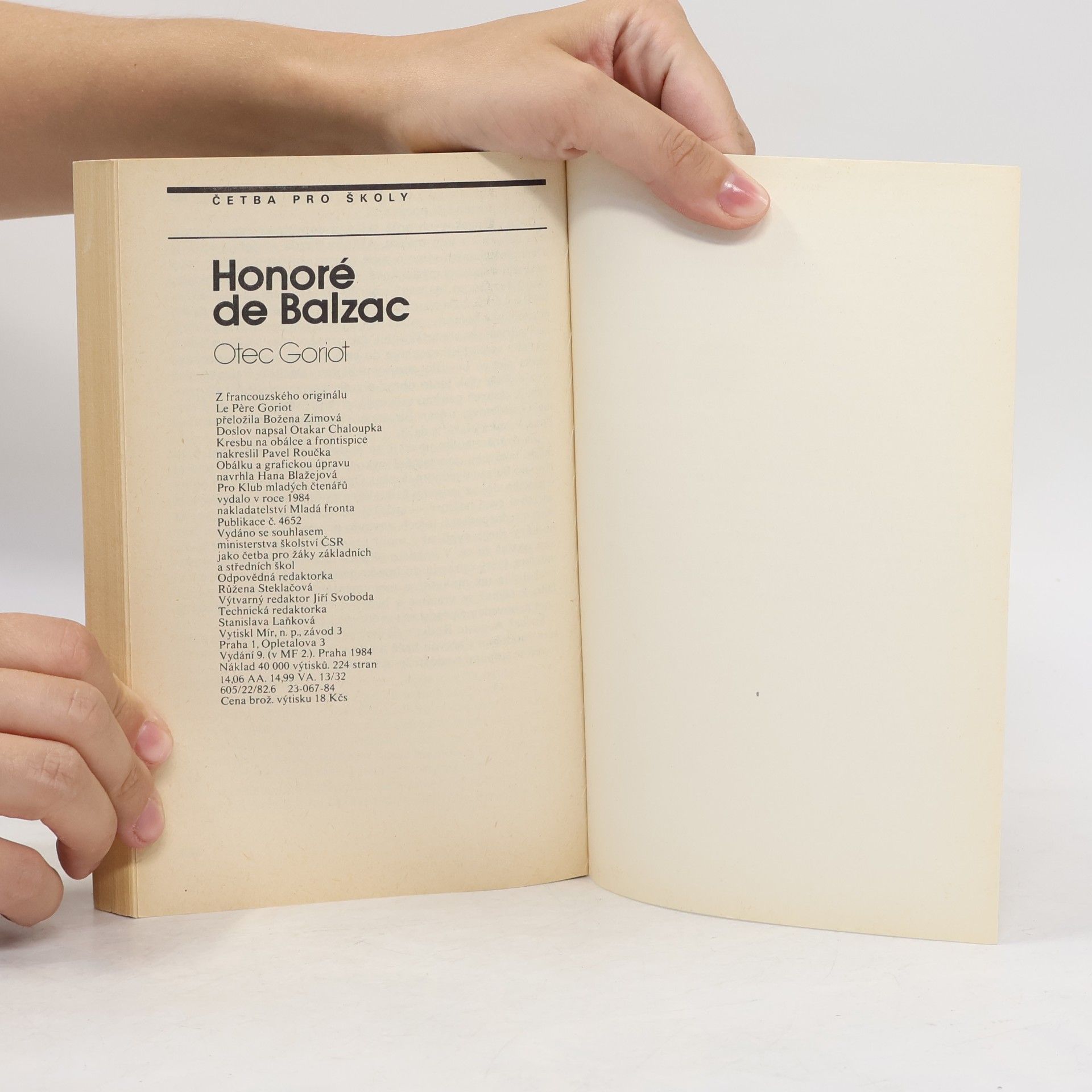 Honoré de Balzac Otec Goriot