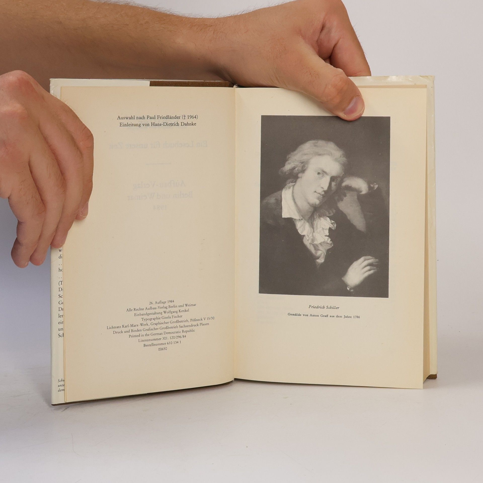 Friedrich Schiller Schiller. Ein Lesebuch für unsere Zeit
