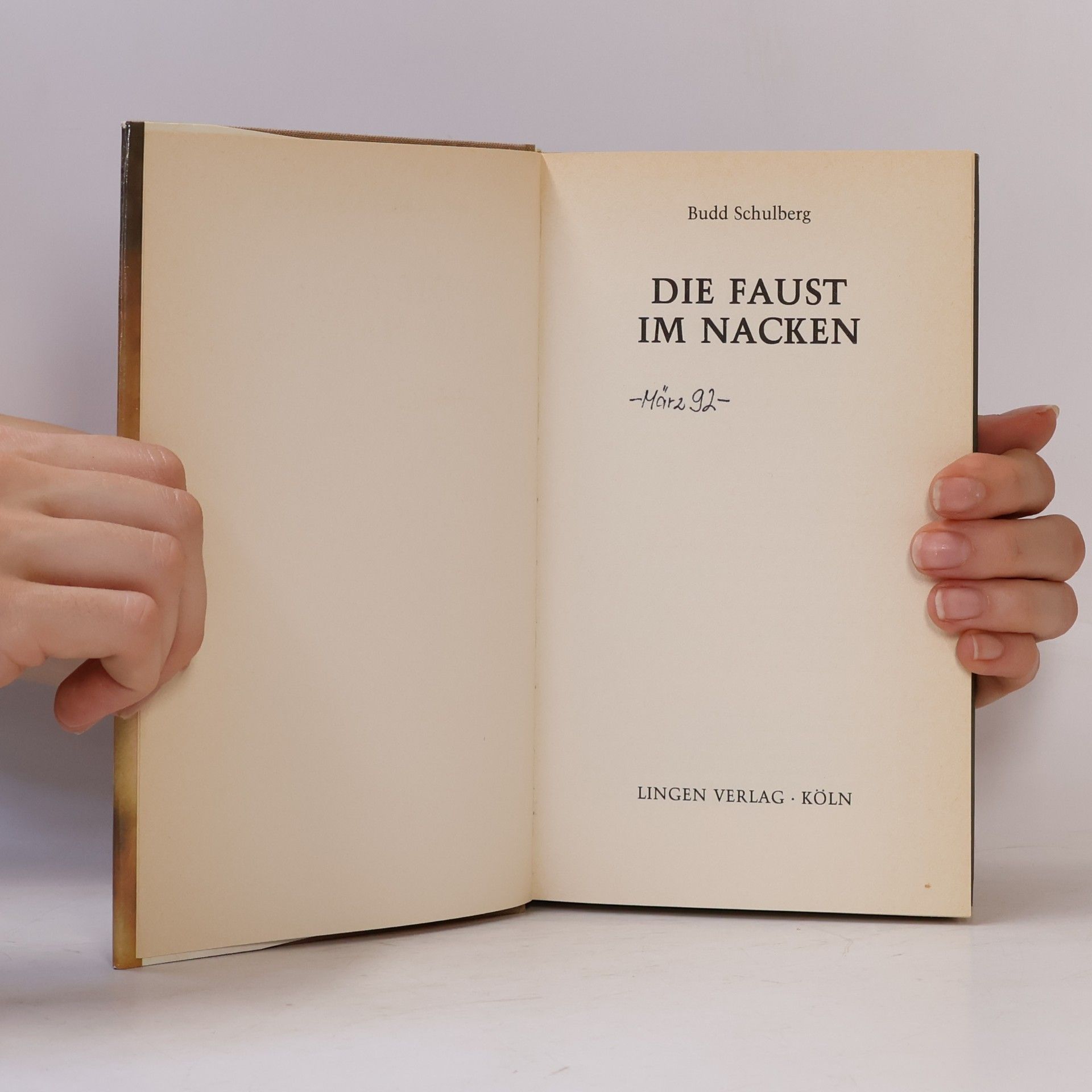 Budd Schulberg Die Faus im Nacken