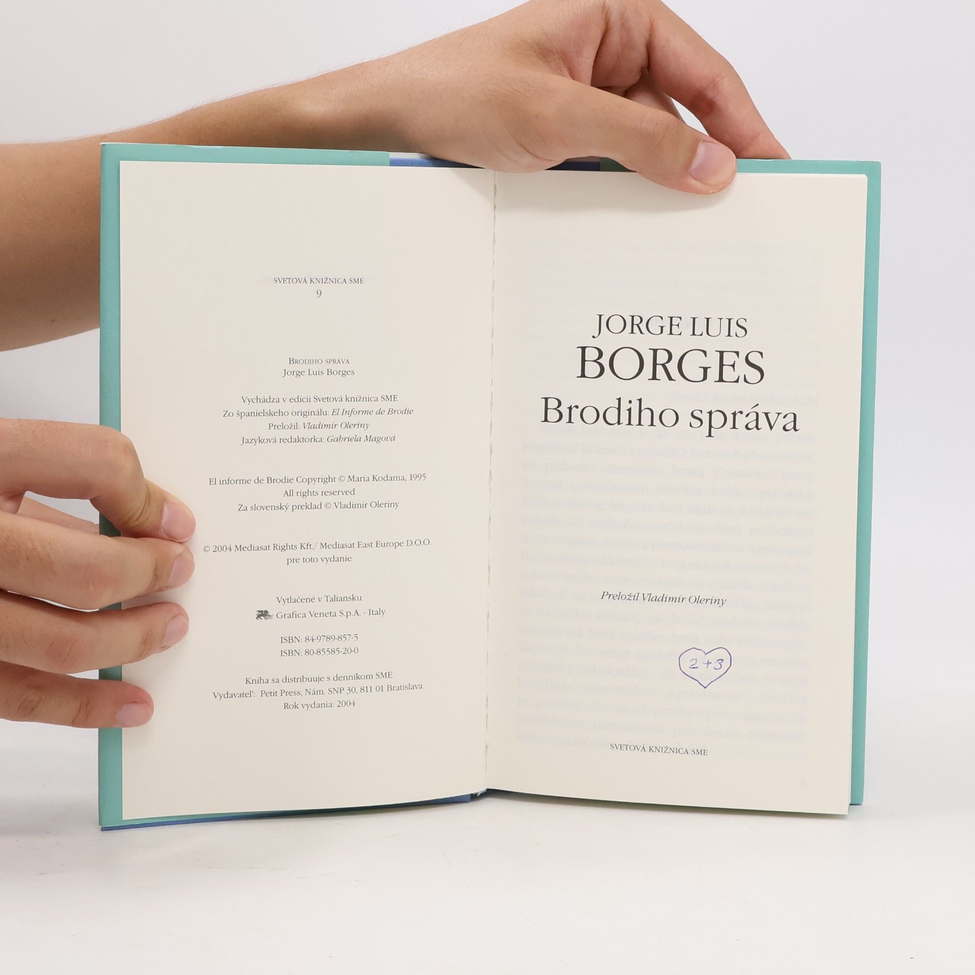 Jorge Luis Borges Brodiho správa