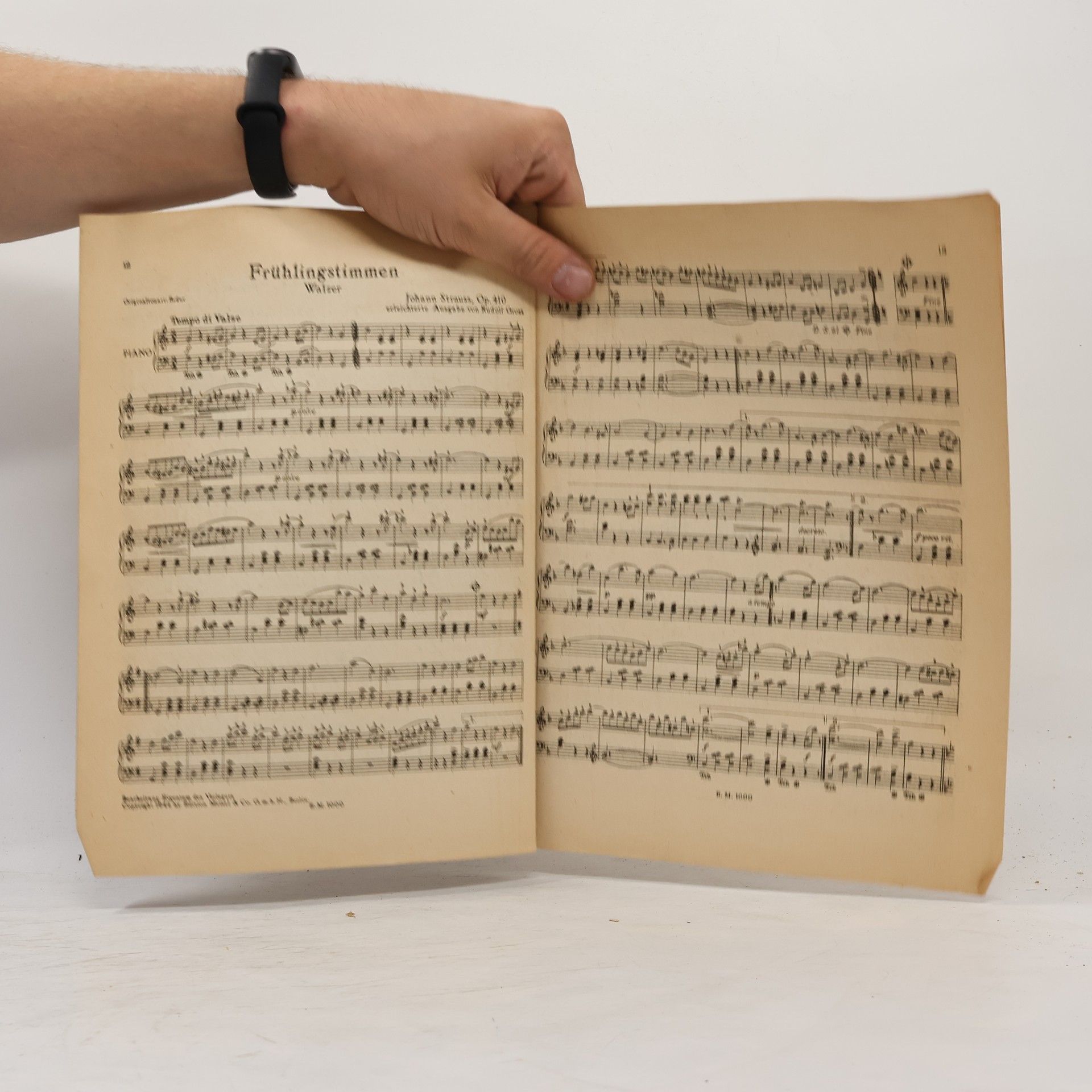 Johann Strauss II 15 Walzer von Johann Strauss in einer erleichterten Klavierausgabe
