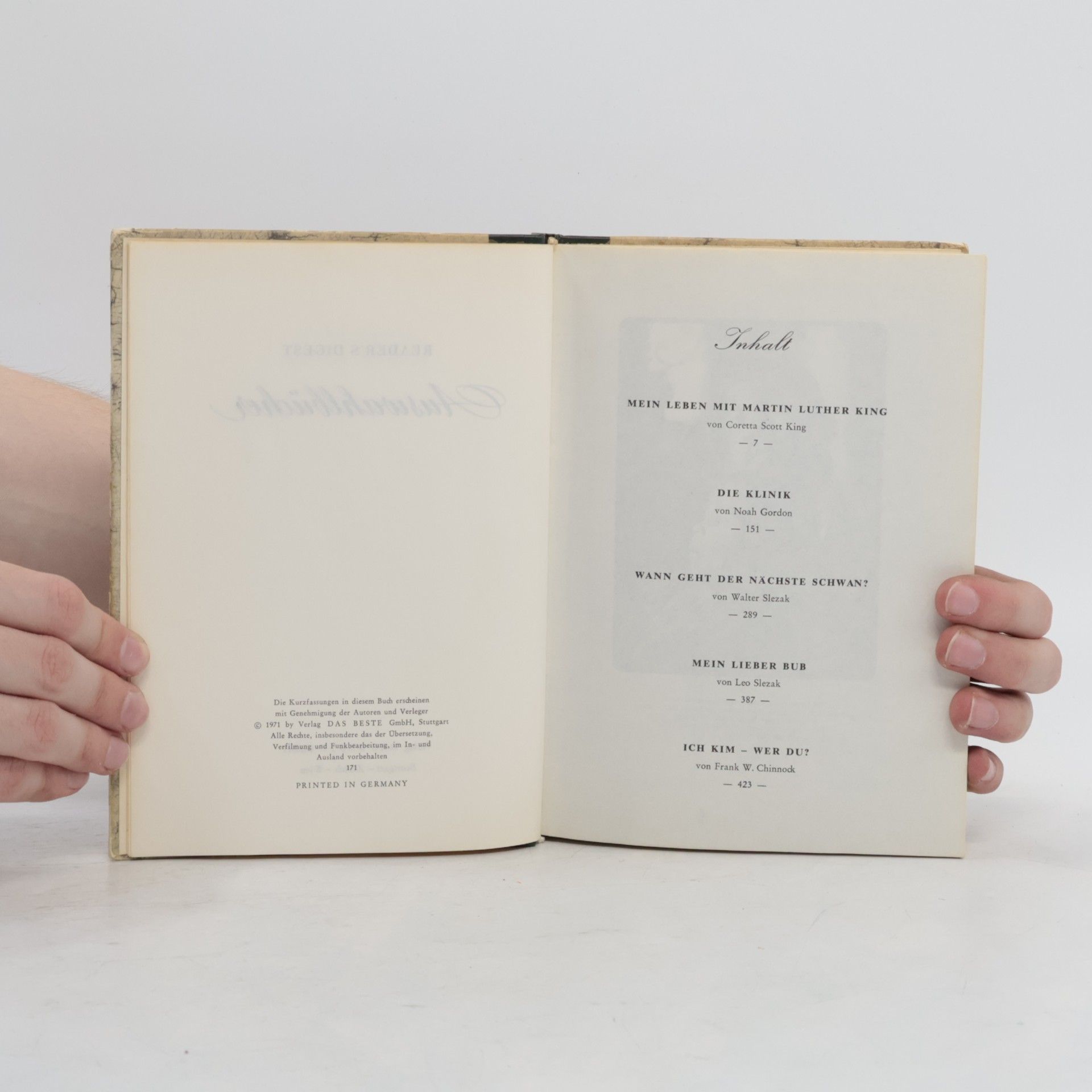 Various authors Reader's Digest Auswahlbucher