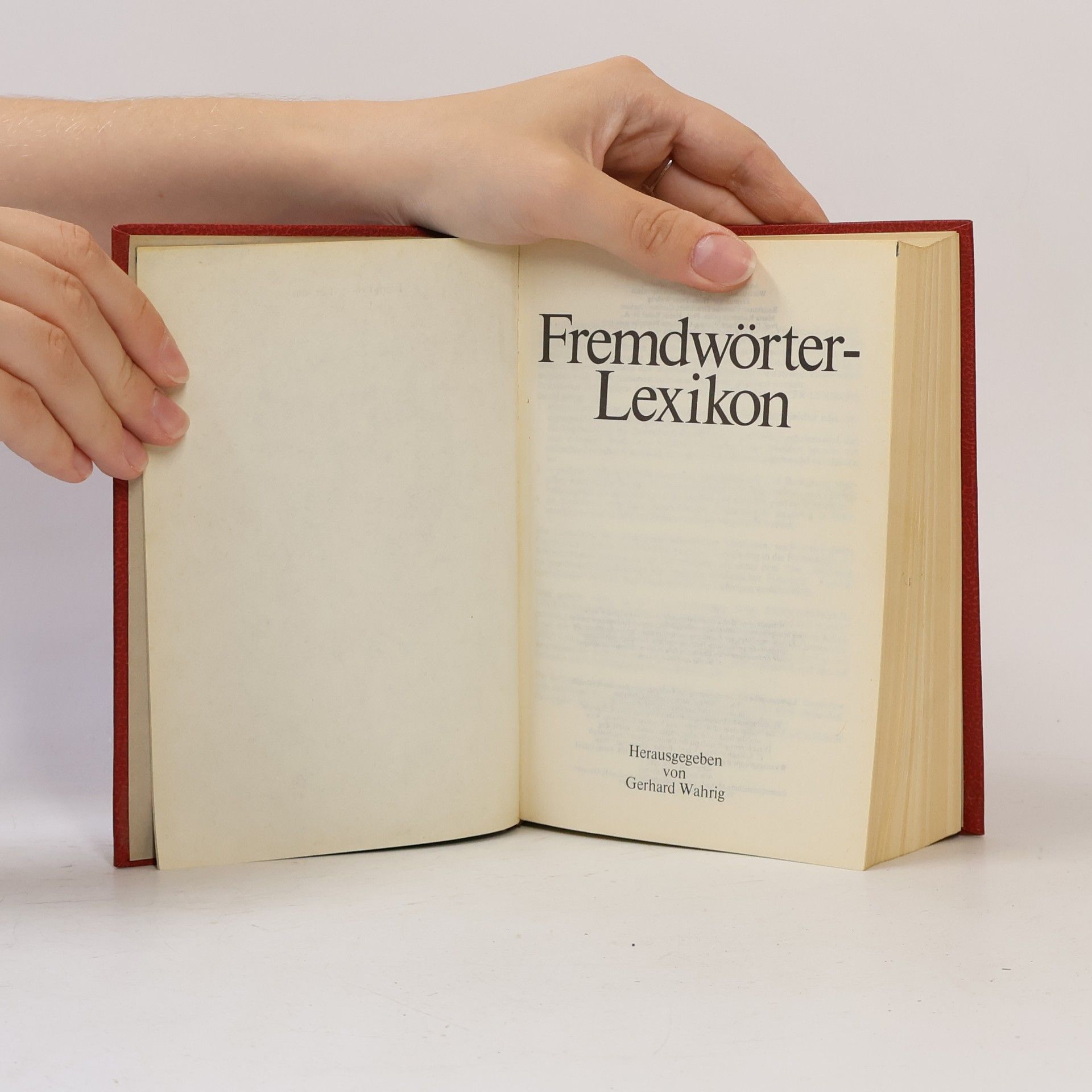 Gerhard Wahrig Fremdwörter-Lexikon