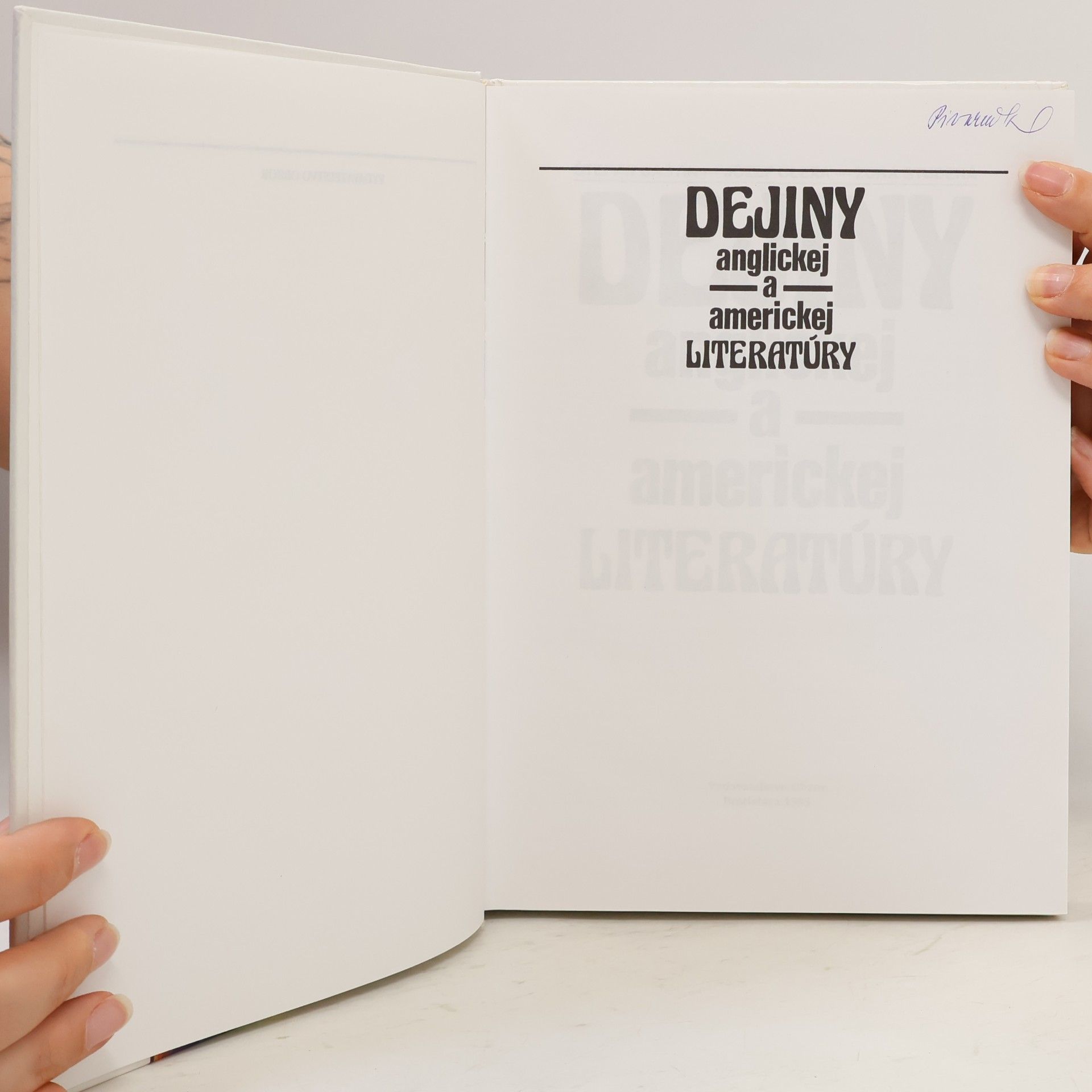 Štefan Baštín Dejiny anglickej a americkej literatúry